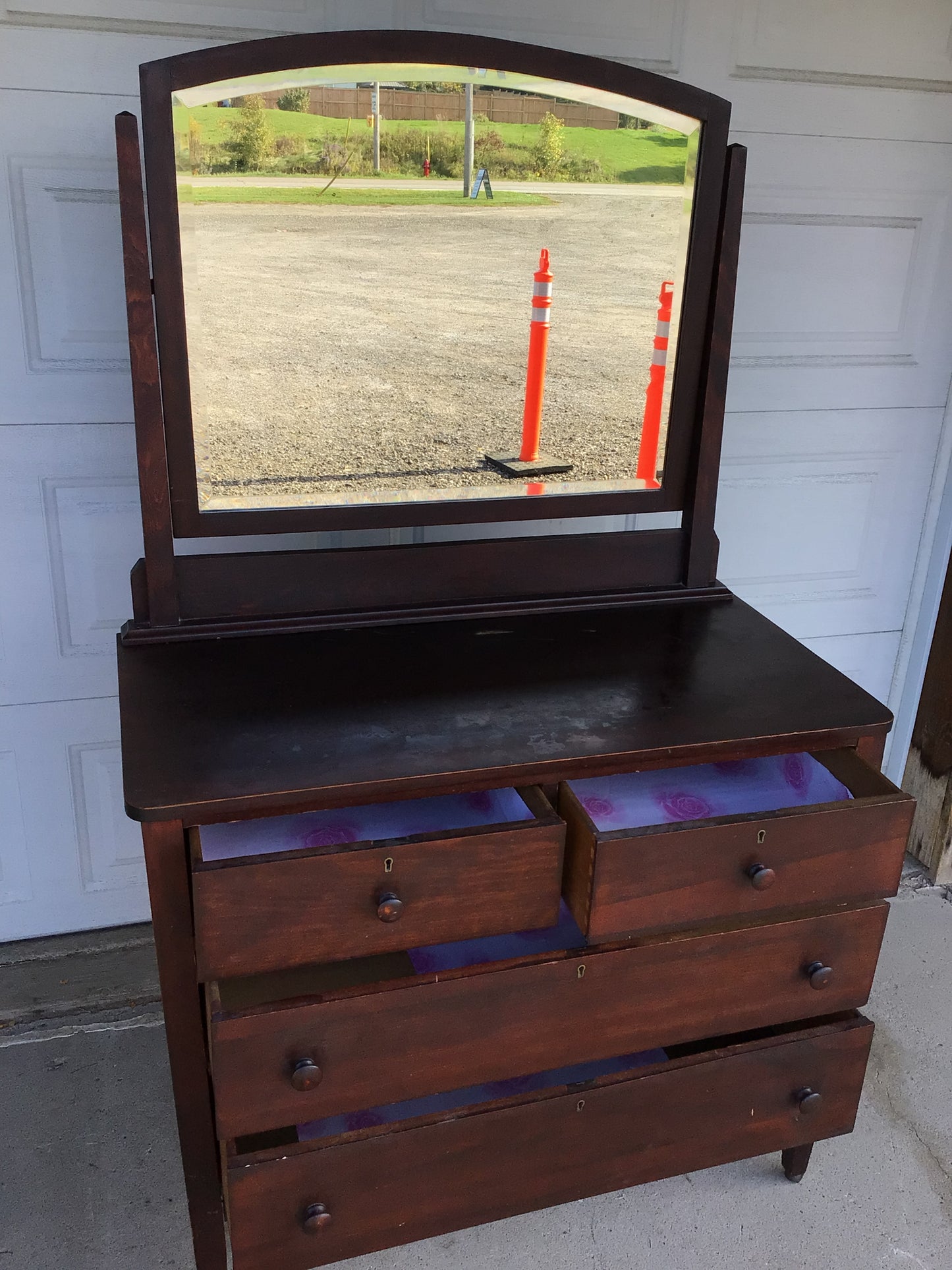 Vintage Quarter Sawn Oak Dresser