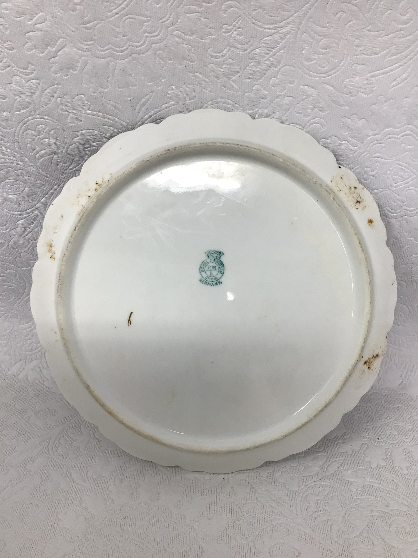 1890s Royal Bavarian Porcelain Plate