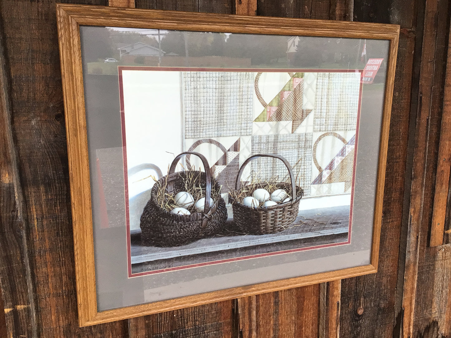 “Don’t Put All Your Eggs In One Basket” - Framed Art Piece
