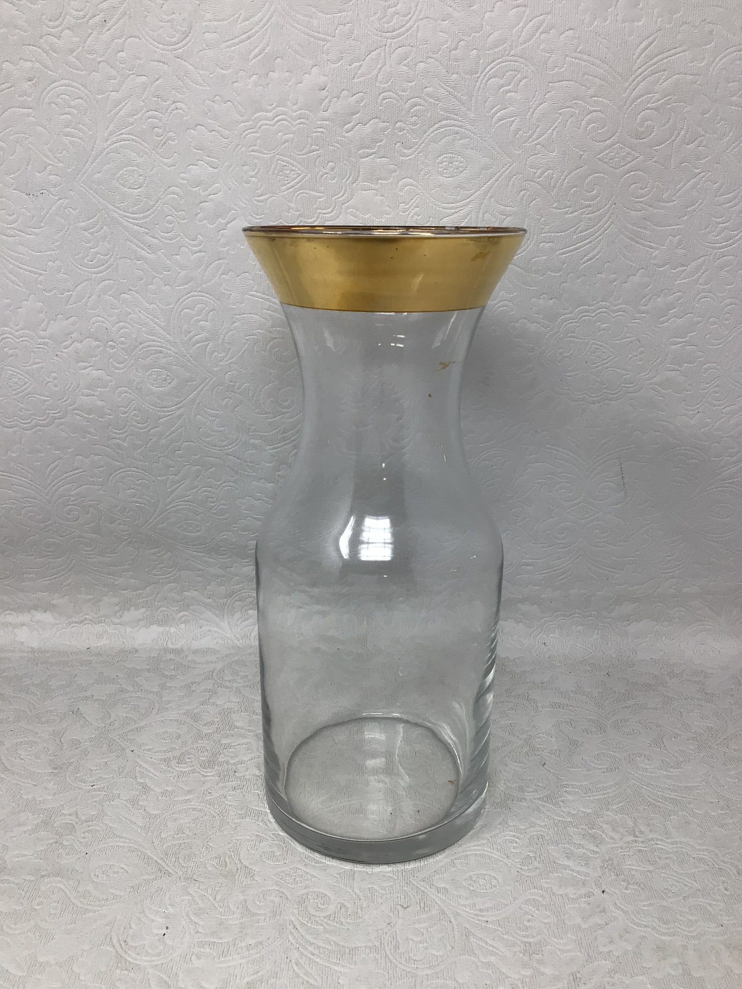 Gold Rim Glasses and Decanter