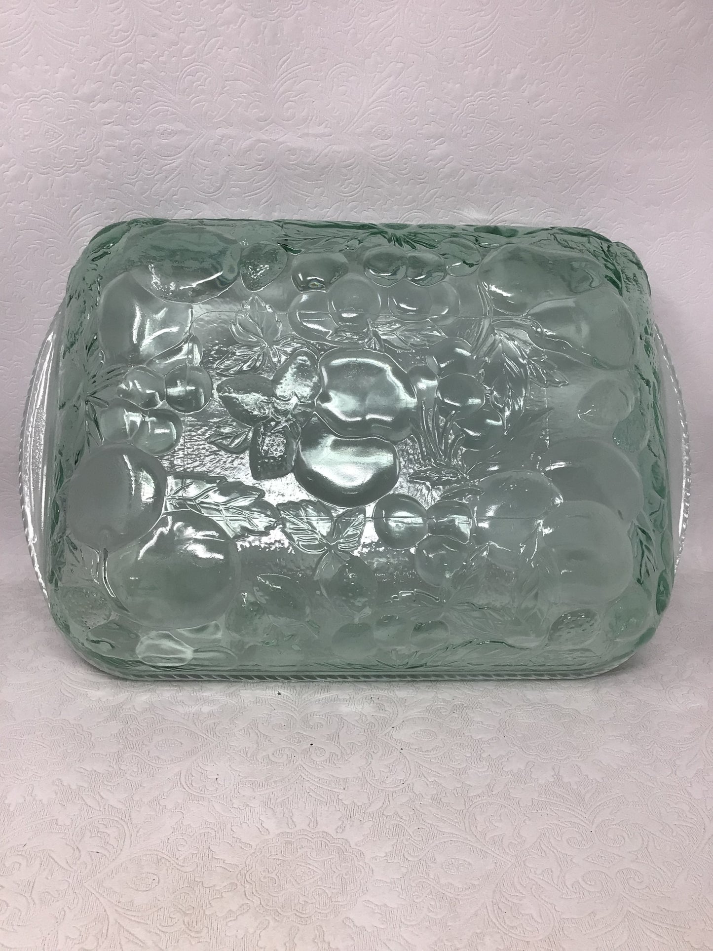 Vintage Libby Green Glass Casserole Dish