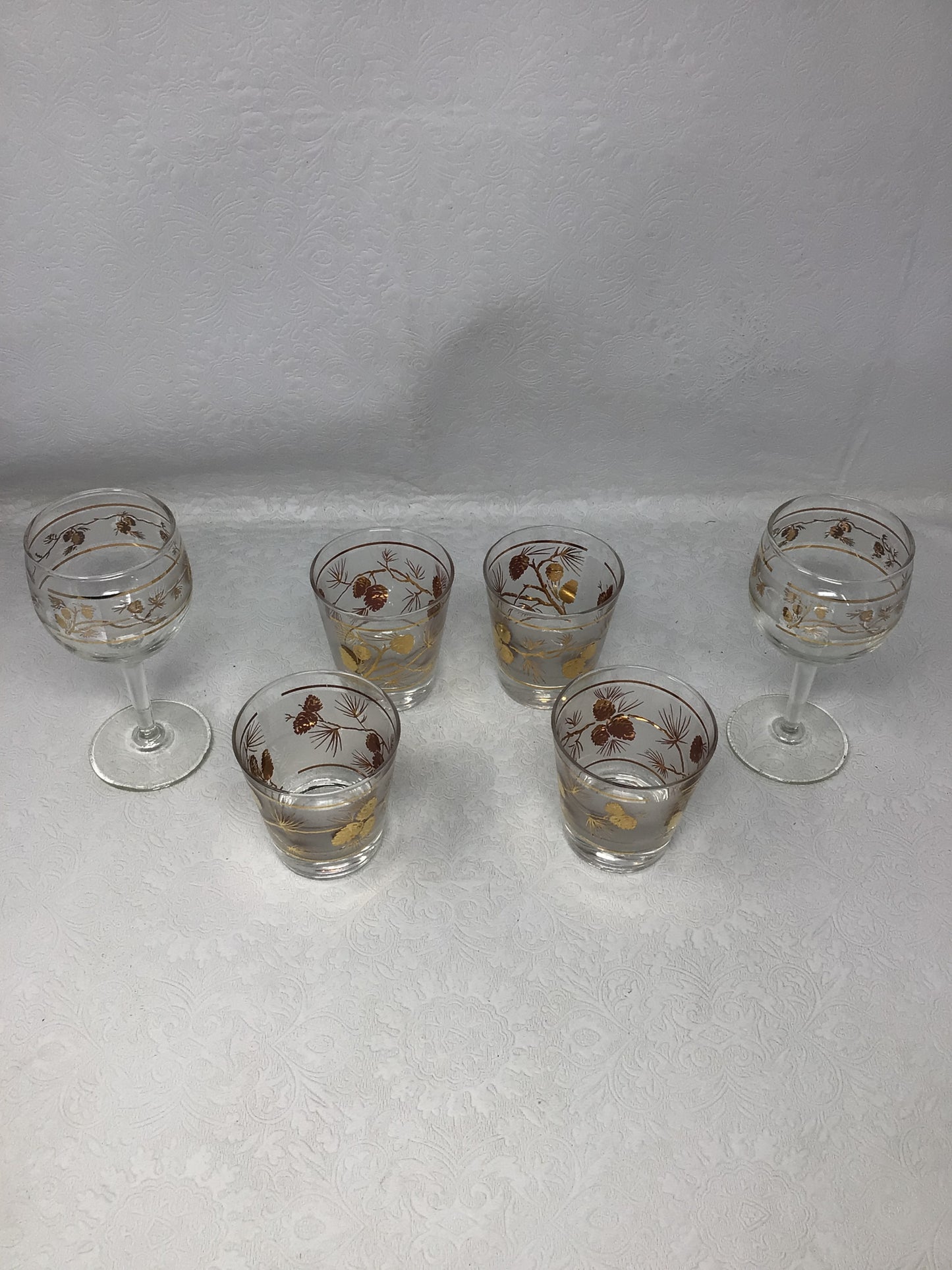 Vintage 1950s Libbey Glass Set