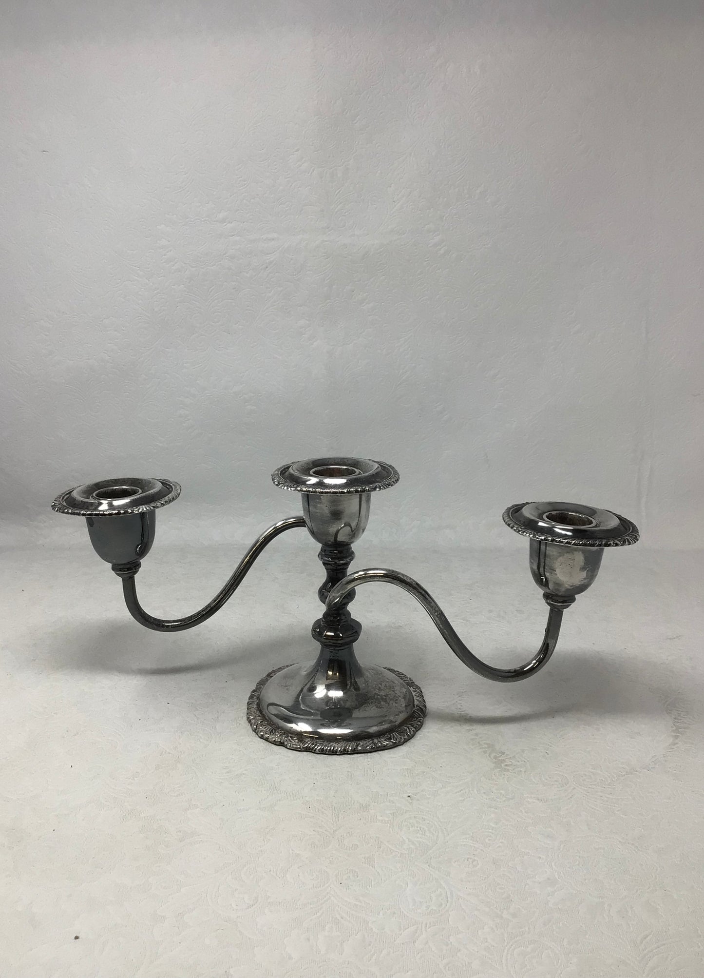 Elegant Silver Plated Candelabra