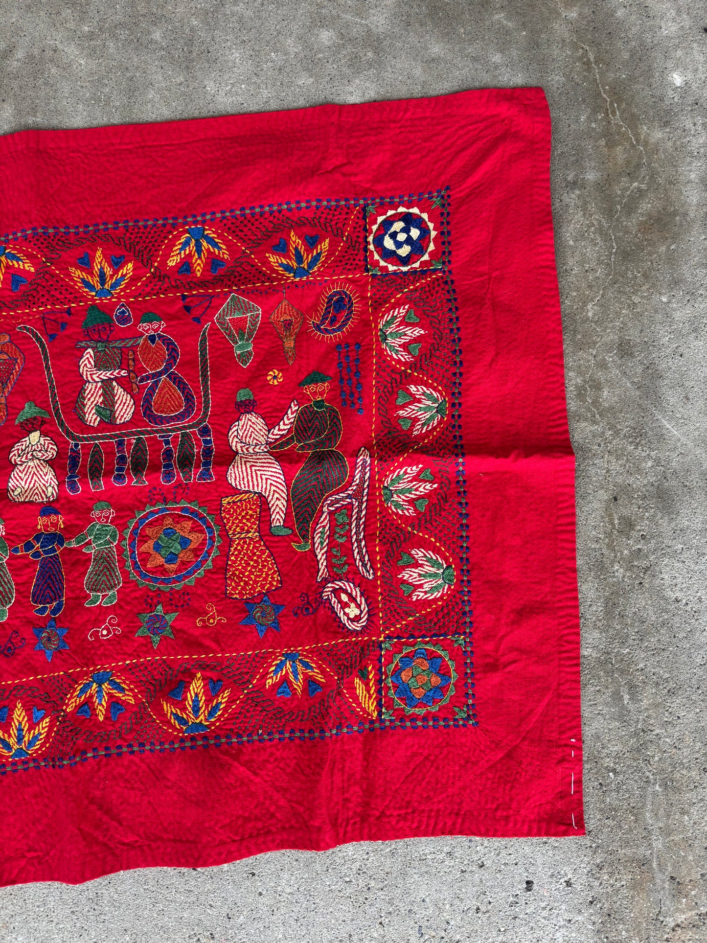Aarong Cloth Embroidered Folk Art Tapestry