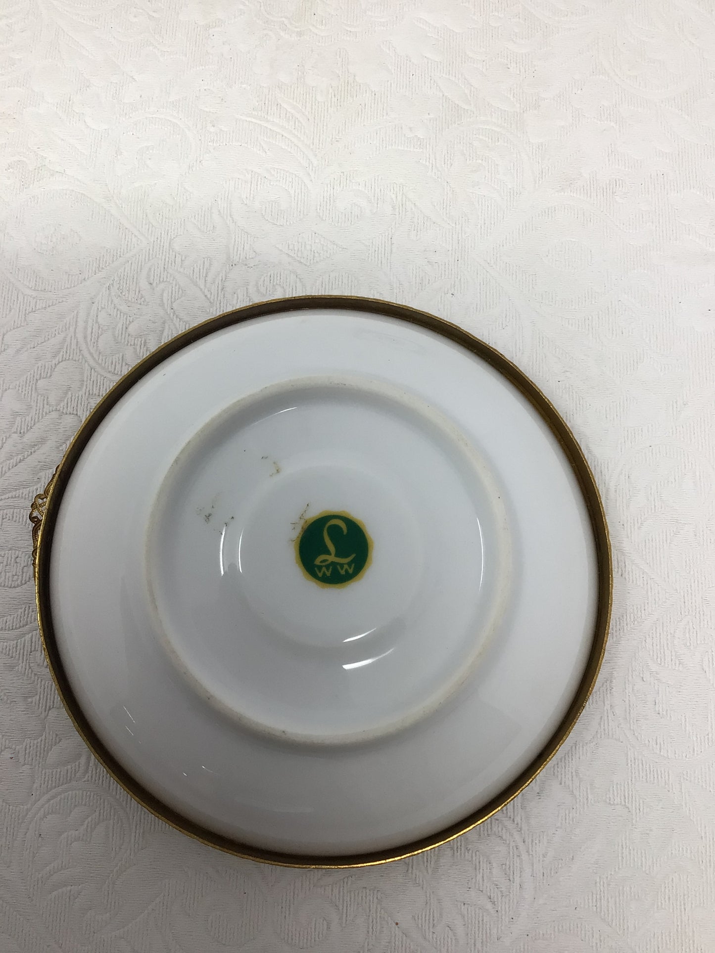 Limoges Porcelain Ashtrays, Set of 2