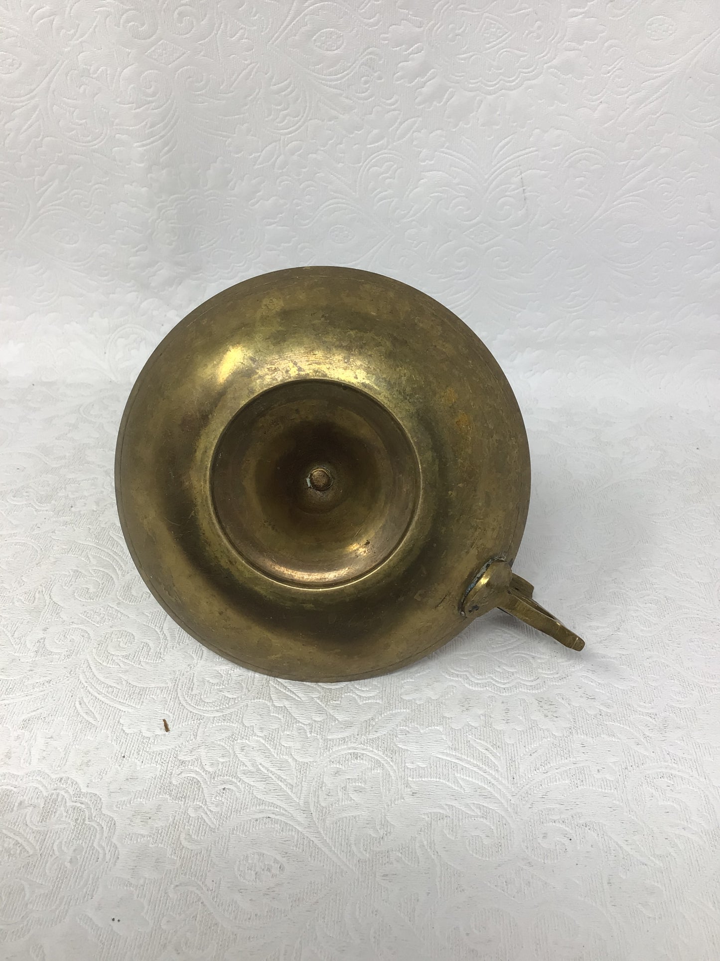 Brass Floral Candle Holder