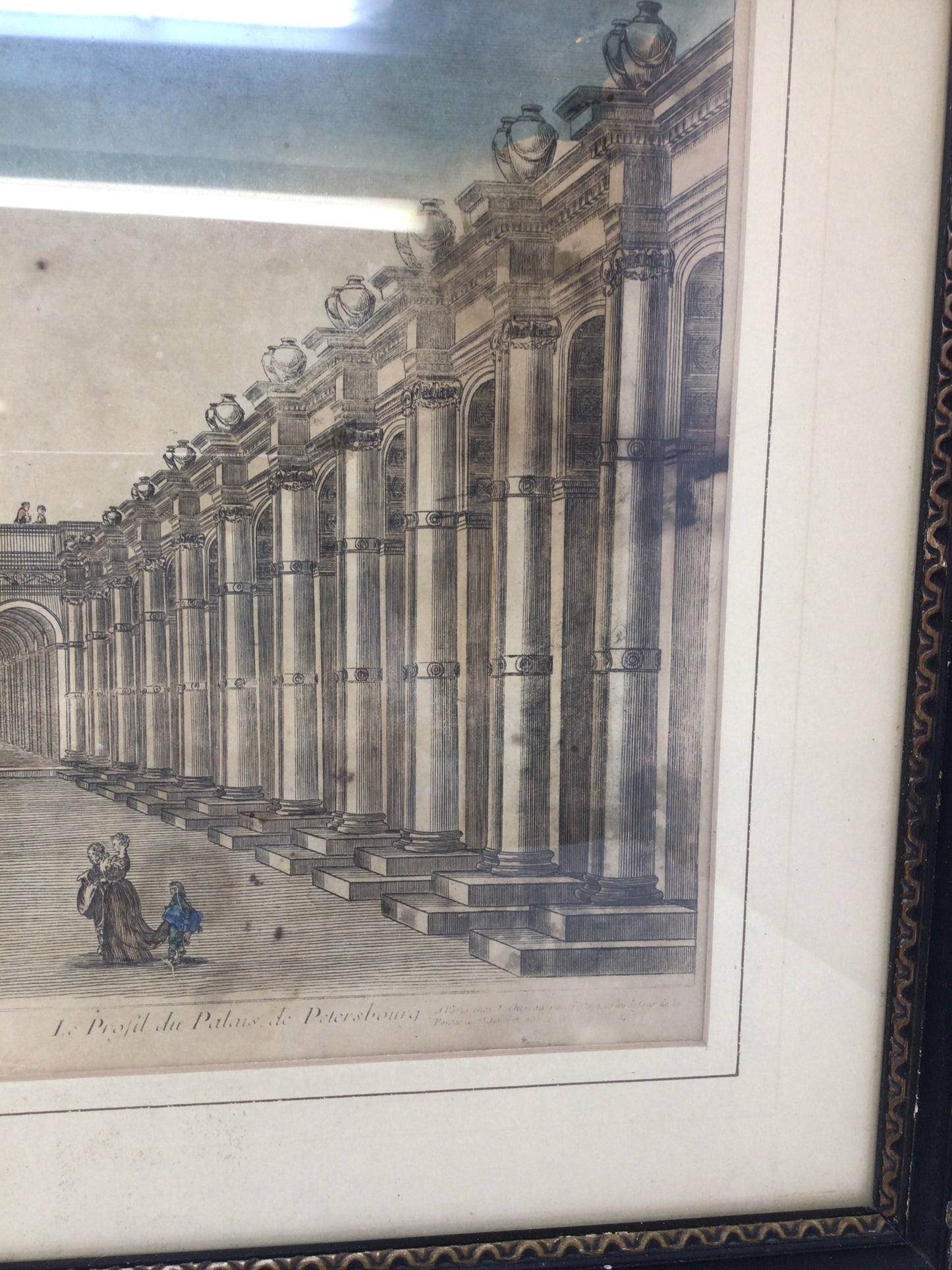 Michel Loyer "Vue d'Optique Representant Le Profil du Palais de Pétersbourg"