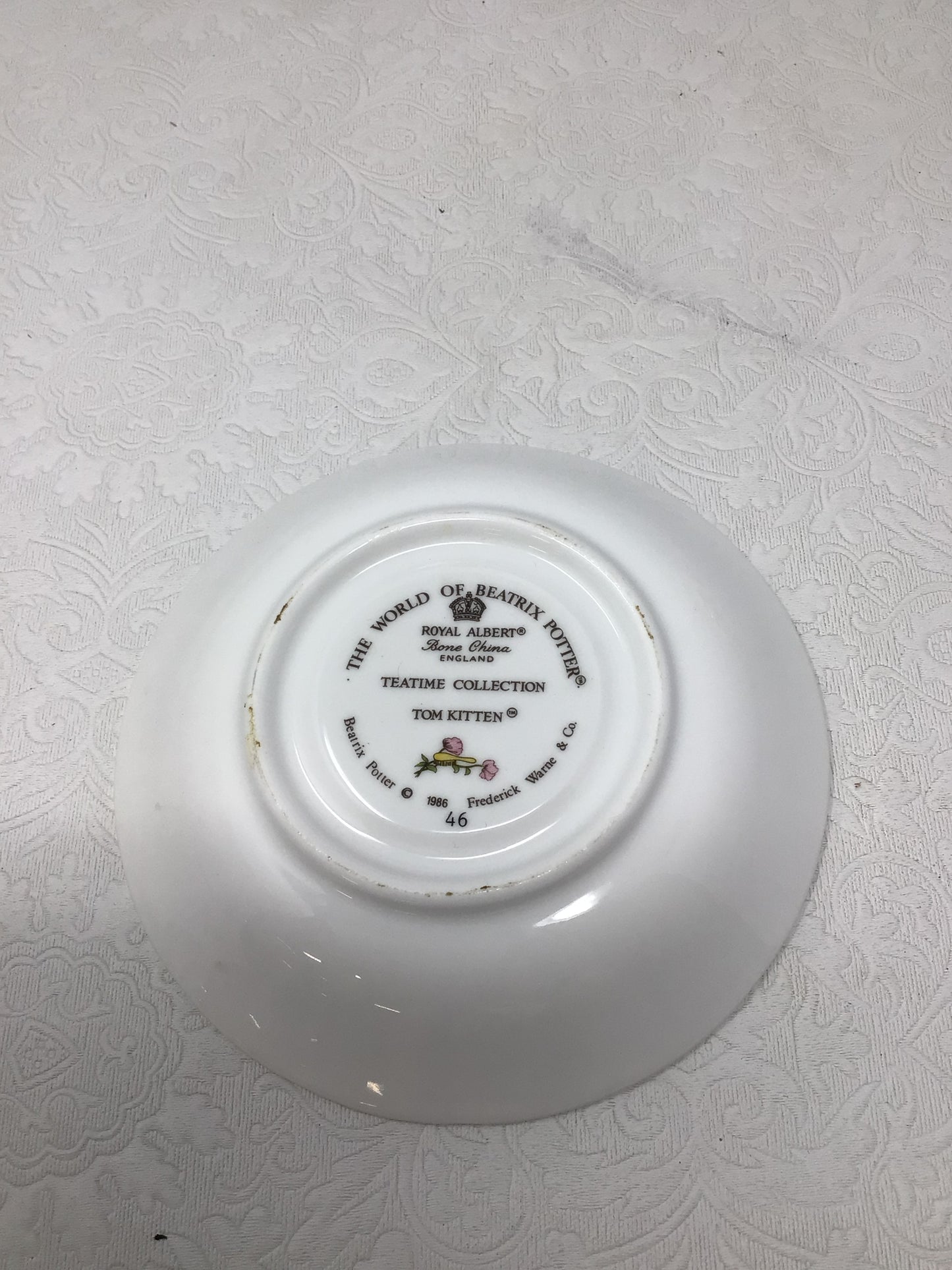 Royal Albert The World of Beatrix Potter Tom Kitten Bone China Teacup