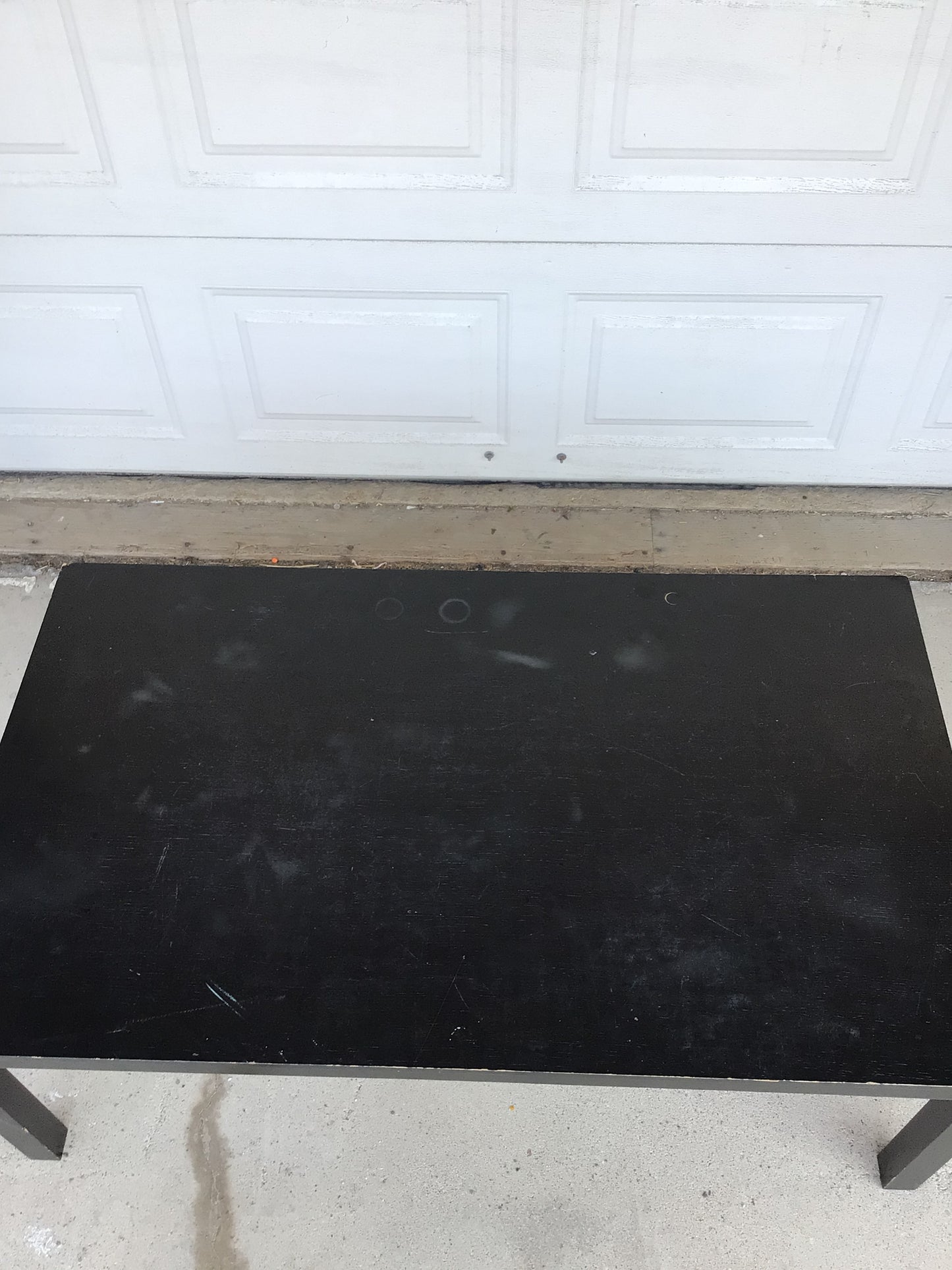 Black Wood Veneer Coffee Table