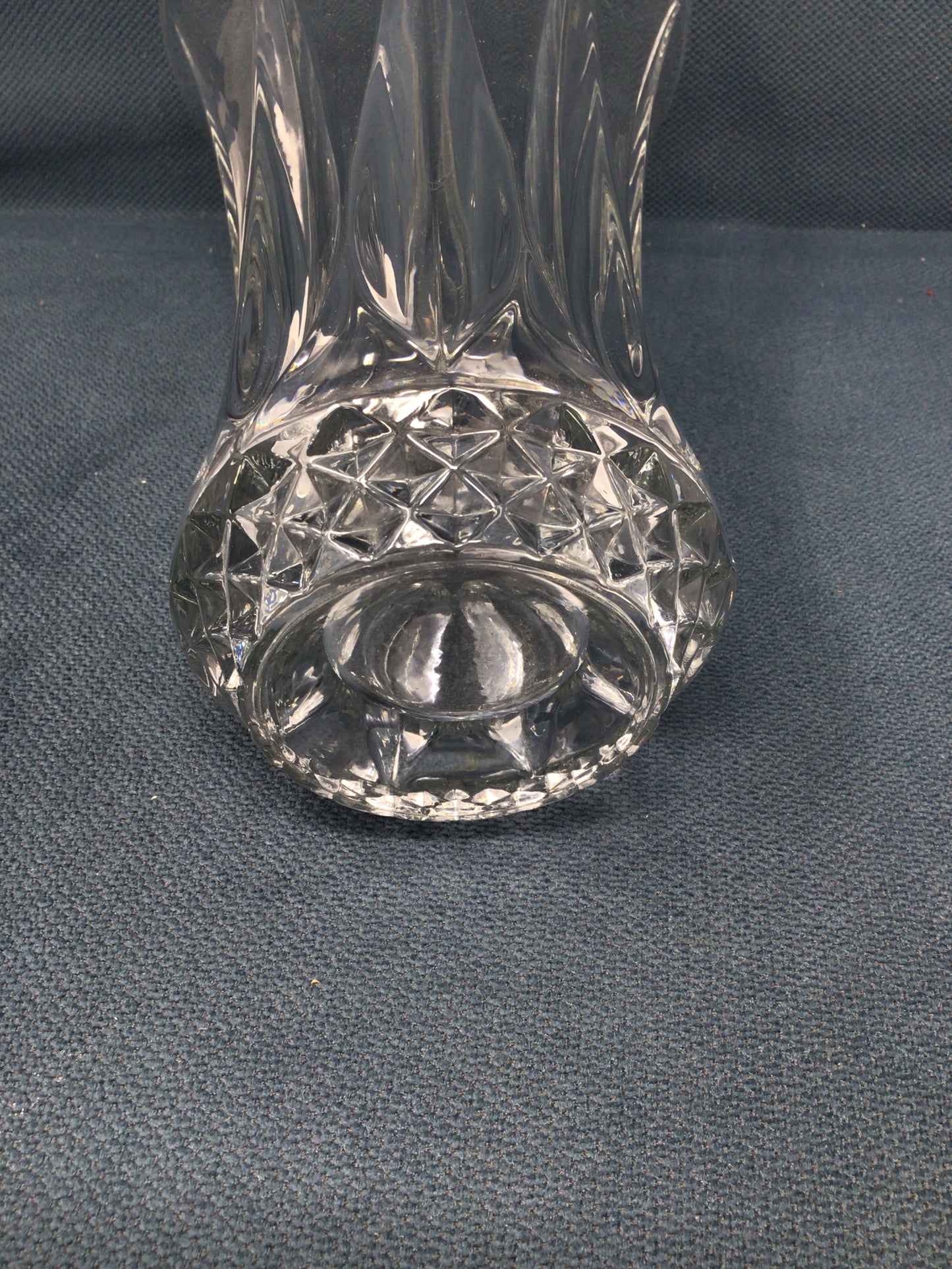 Cut Crystal Tall Vase
