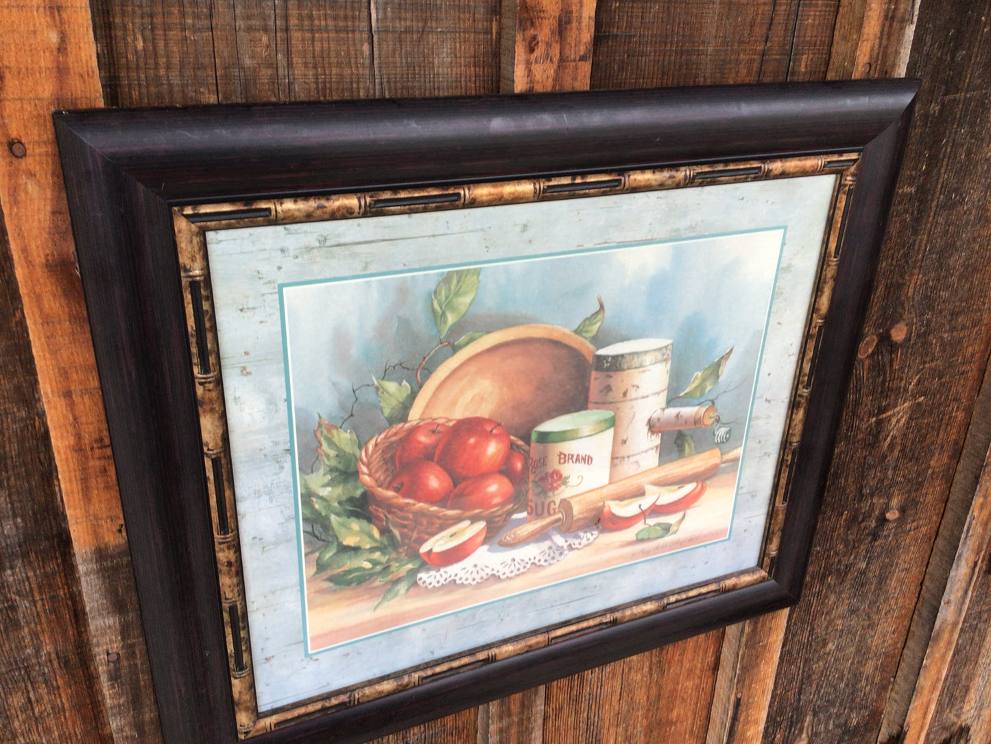 “Creating An Apple Pie” - Framed Art Piece