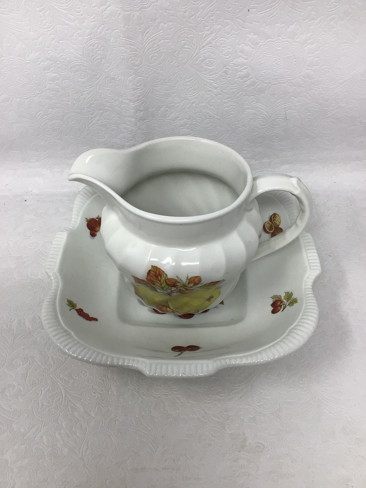Burleigh Ware Harvest Fruits Pitcher
