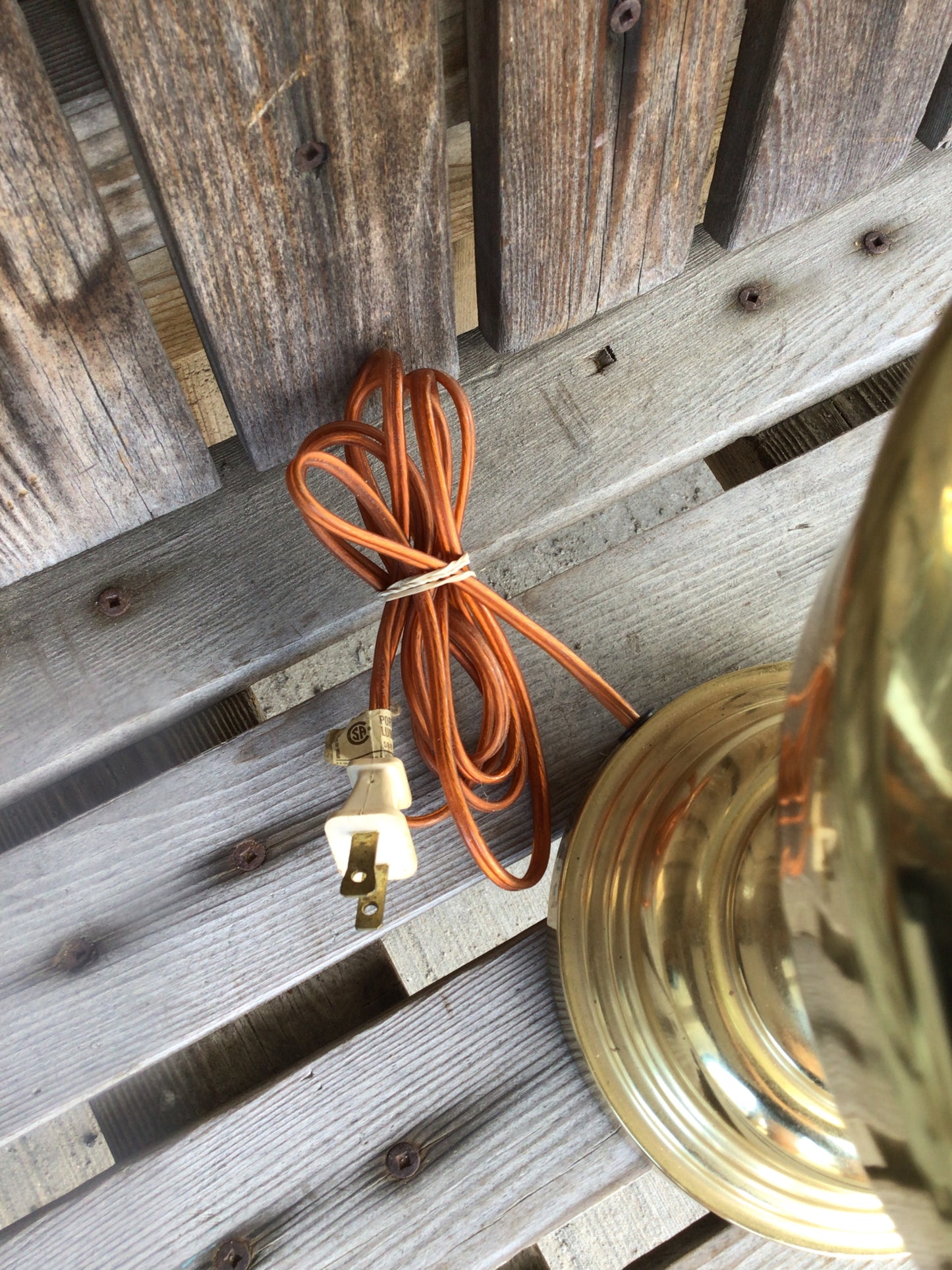 Tall Gold Lamp Base