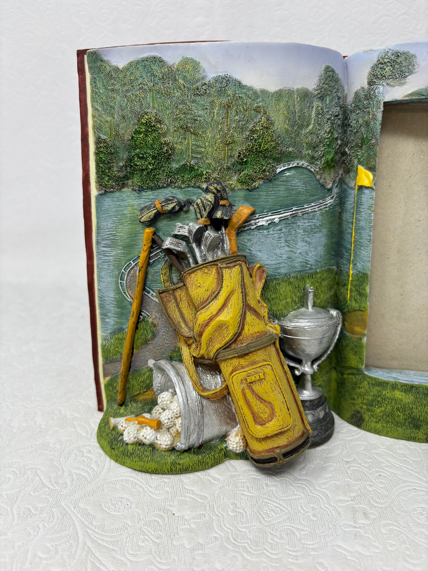 3D Golf Themed Book Picture Frame