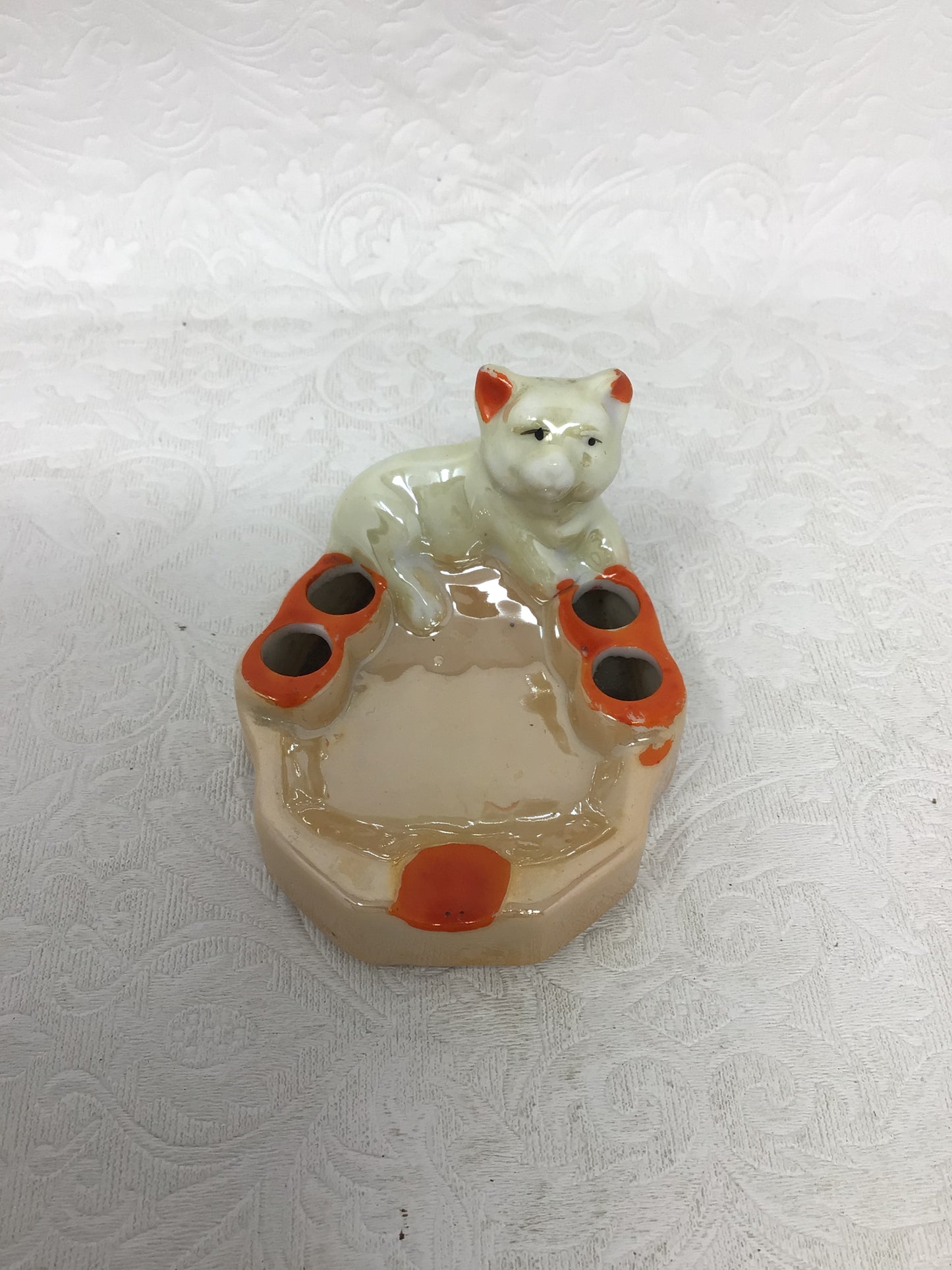 Vintage Ceramic Cat Ashtray