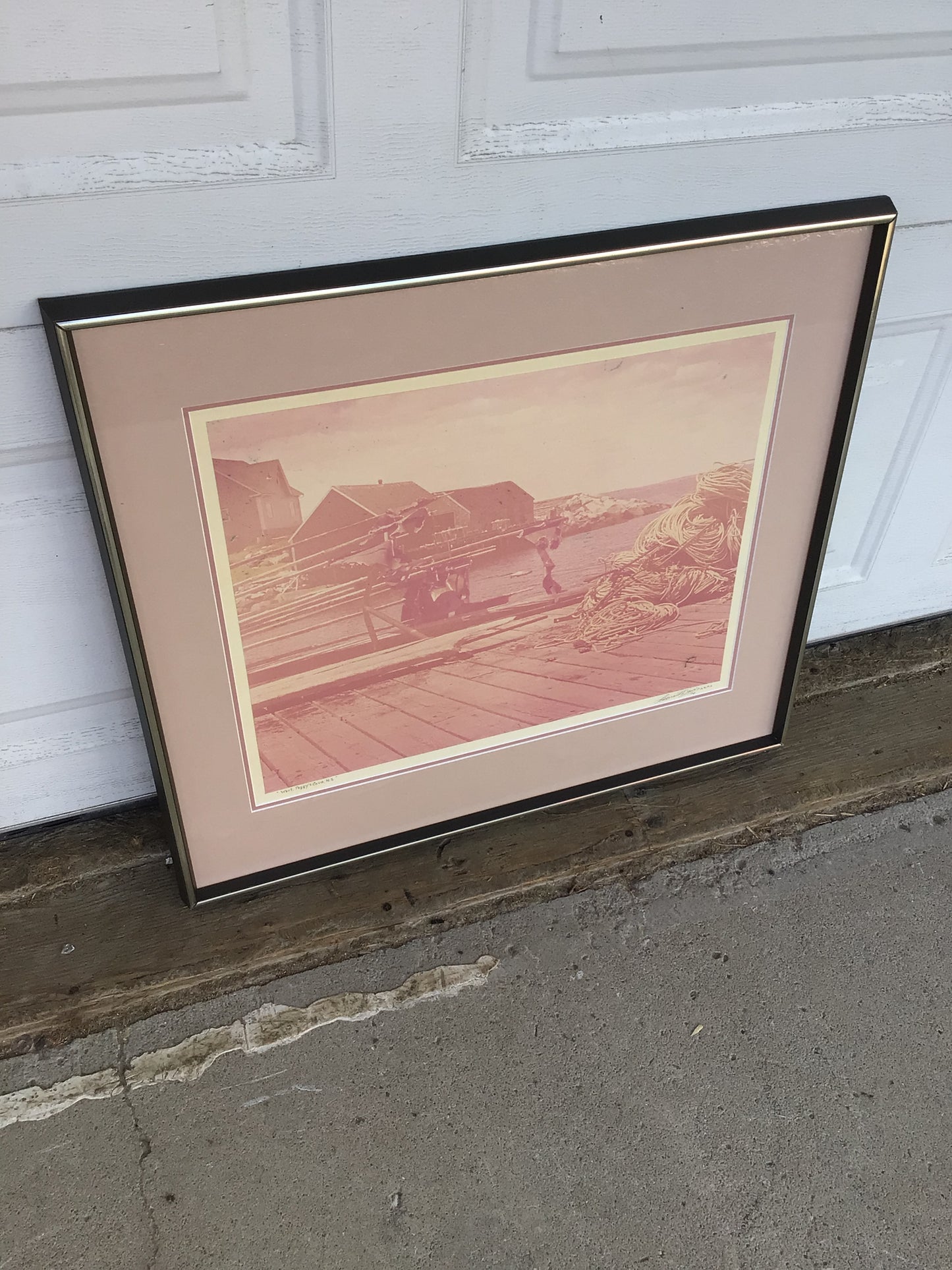“Warf, Peggy’s Cove, N.S.” - Framed Photograph