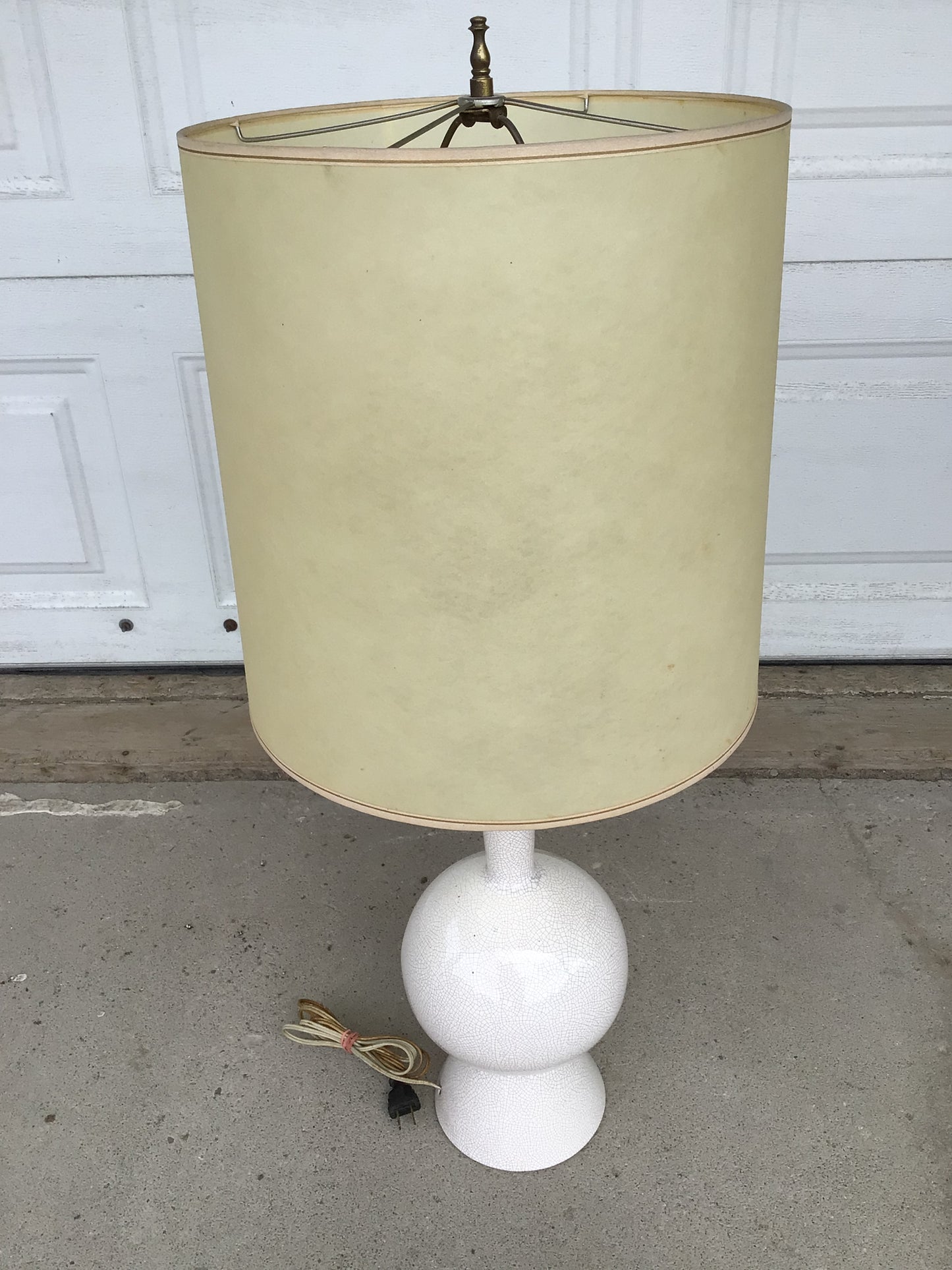 Mid-Century Modern Crackled Lamp