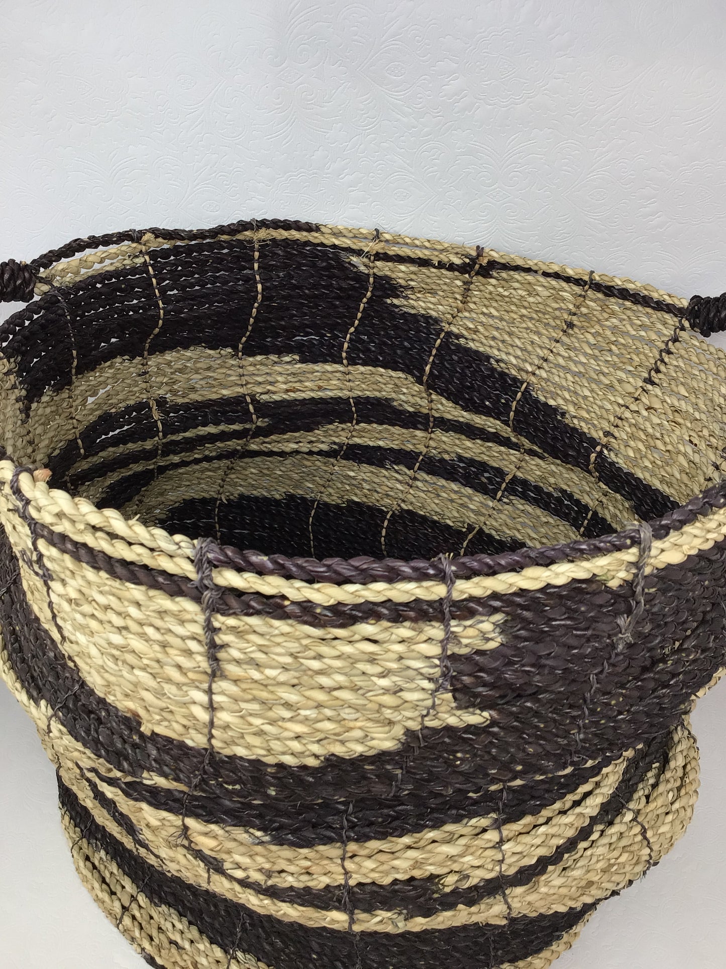Black and Beige Basket