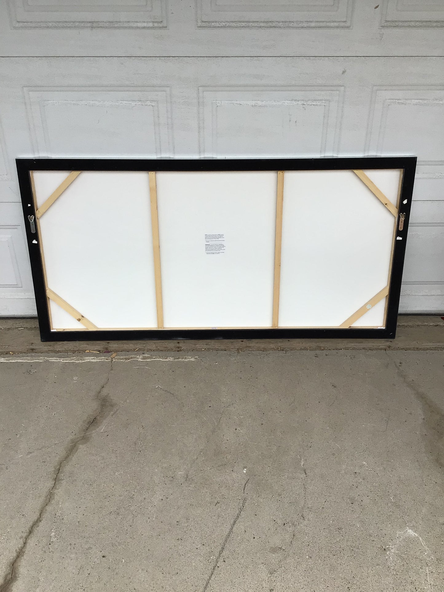 White Designed Canvas Landscape Painting