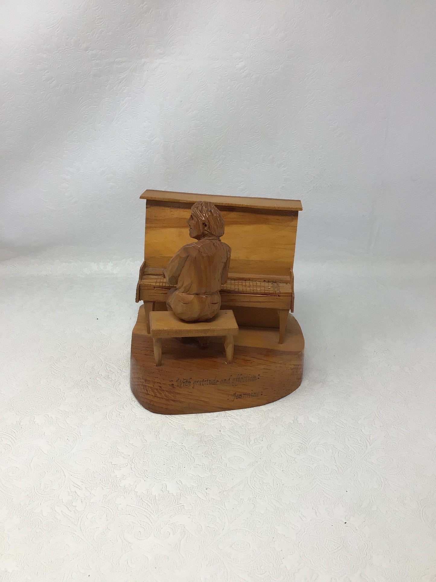 Vintage Hand-Carved Wooden Folk Art Sculpture