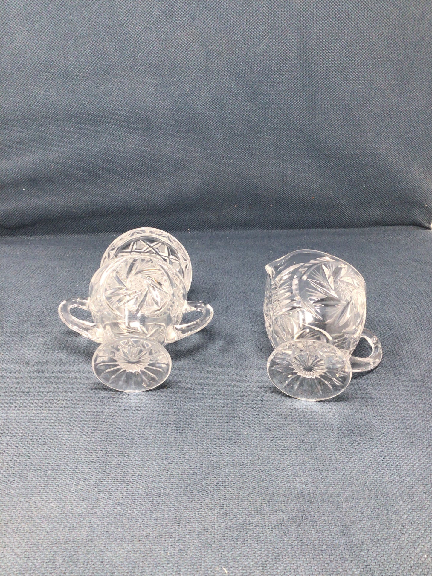 Crystal Creamer & Sugar Set