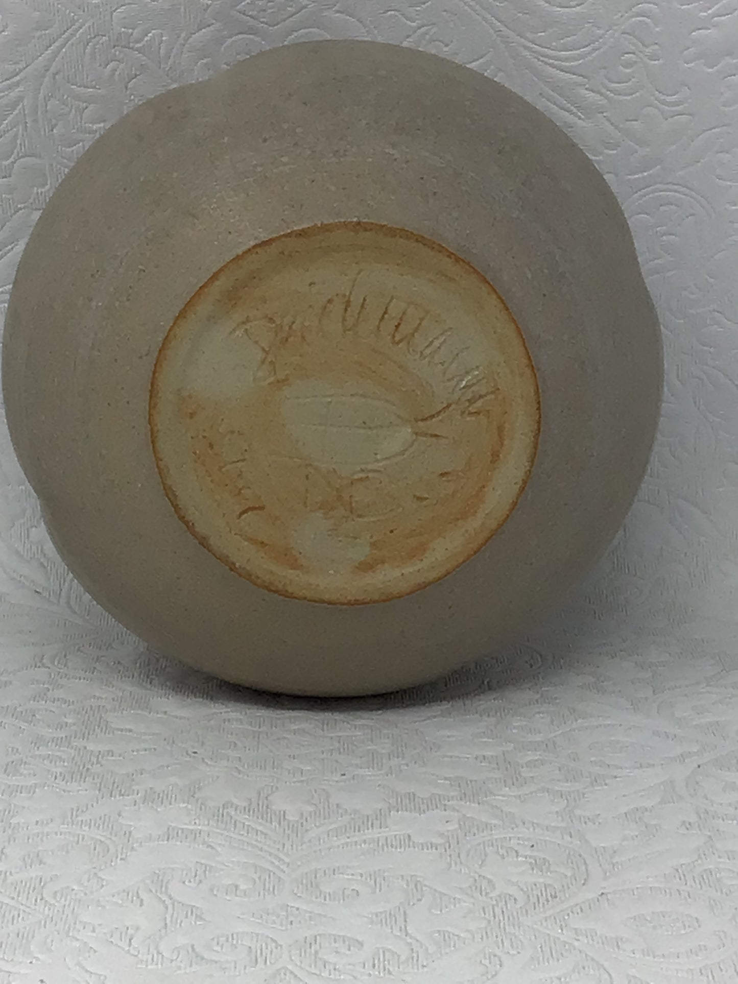 Beige Handmade Pottery Bowl