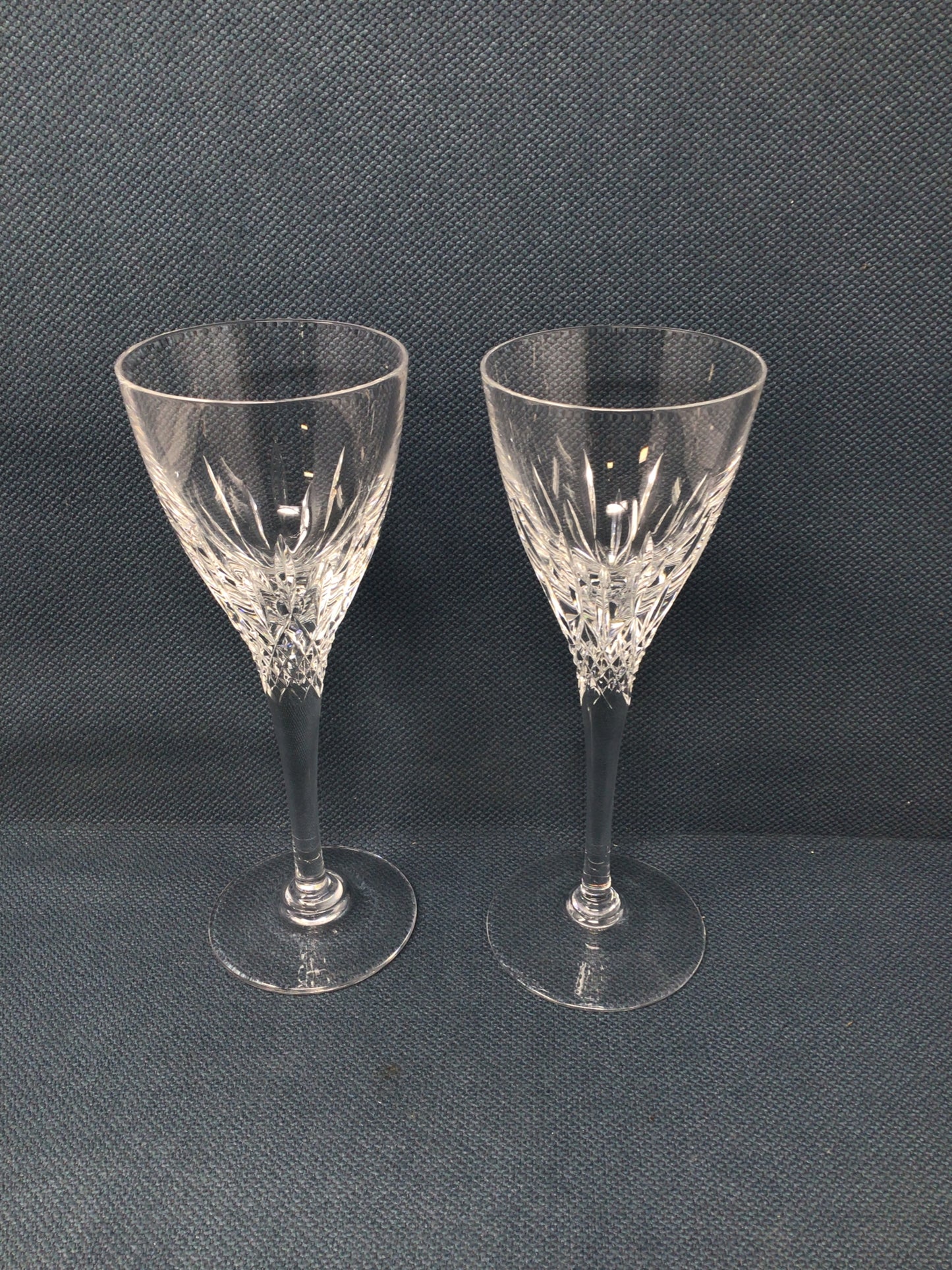 Set of 2 Stuart Crystal Madison Wine Glasses