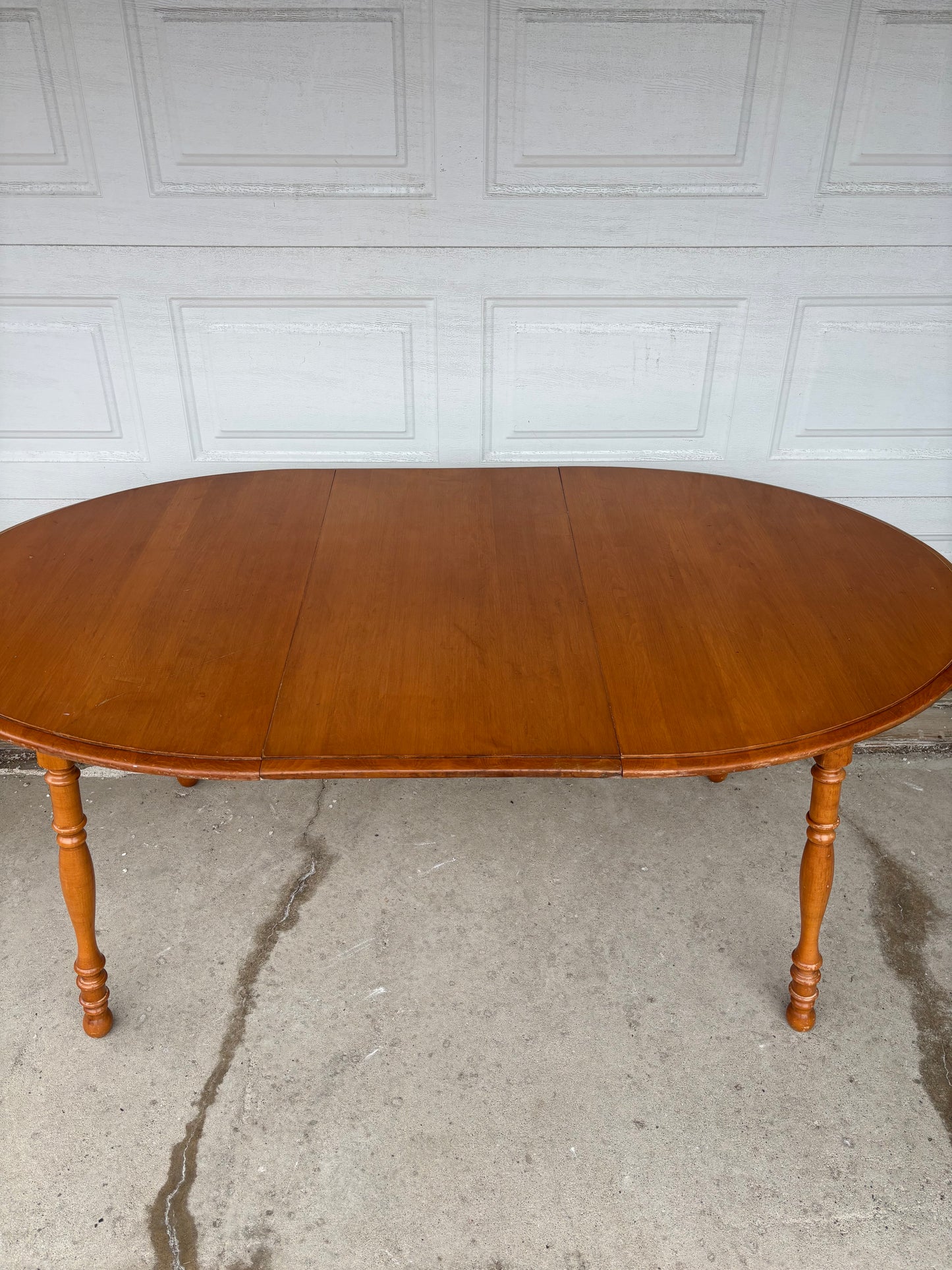Oak Oval Kitchen Table With Leaf