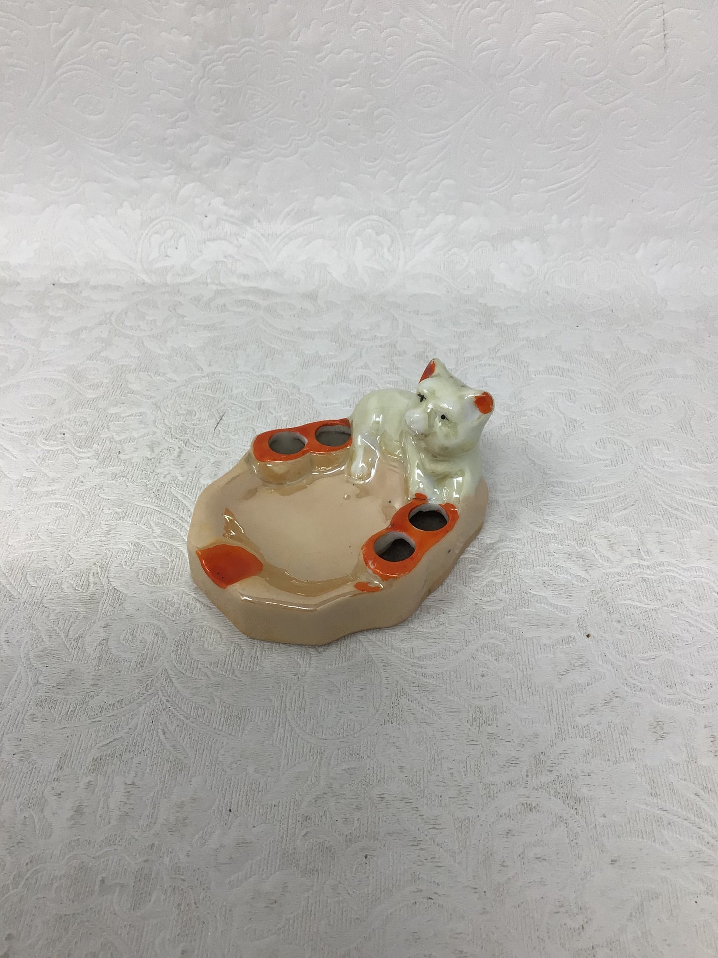 Vintage Ceramic Cat Ashtray