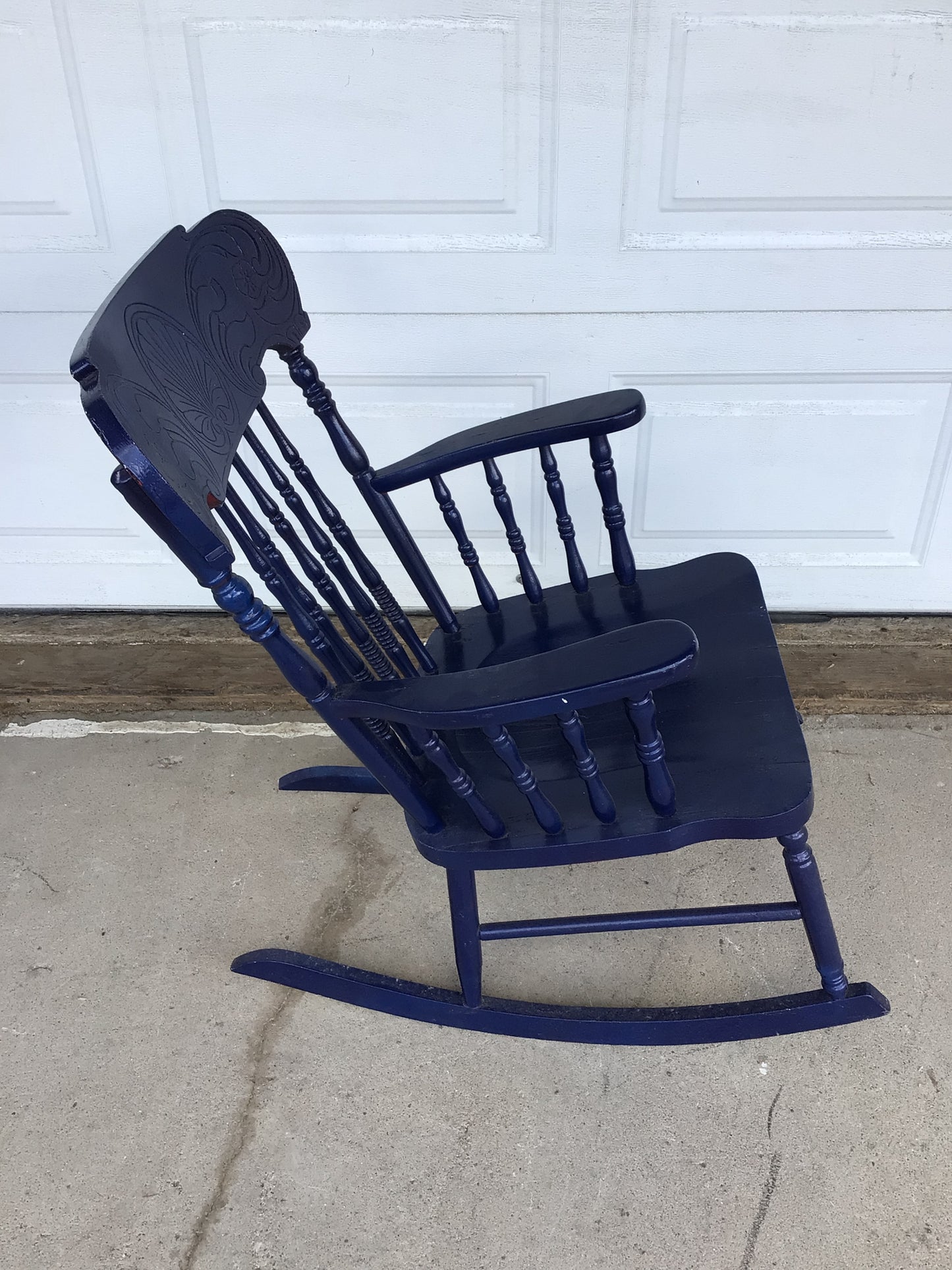 Blue Rocking Chair