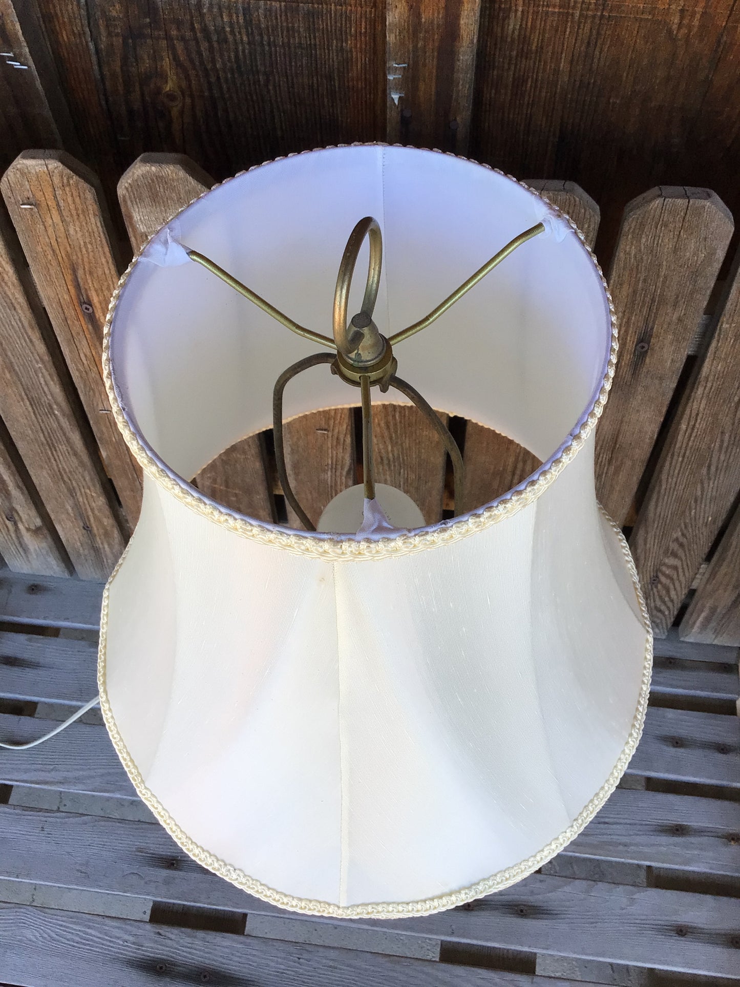 Gold and Crystal Like Table Lamp