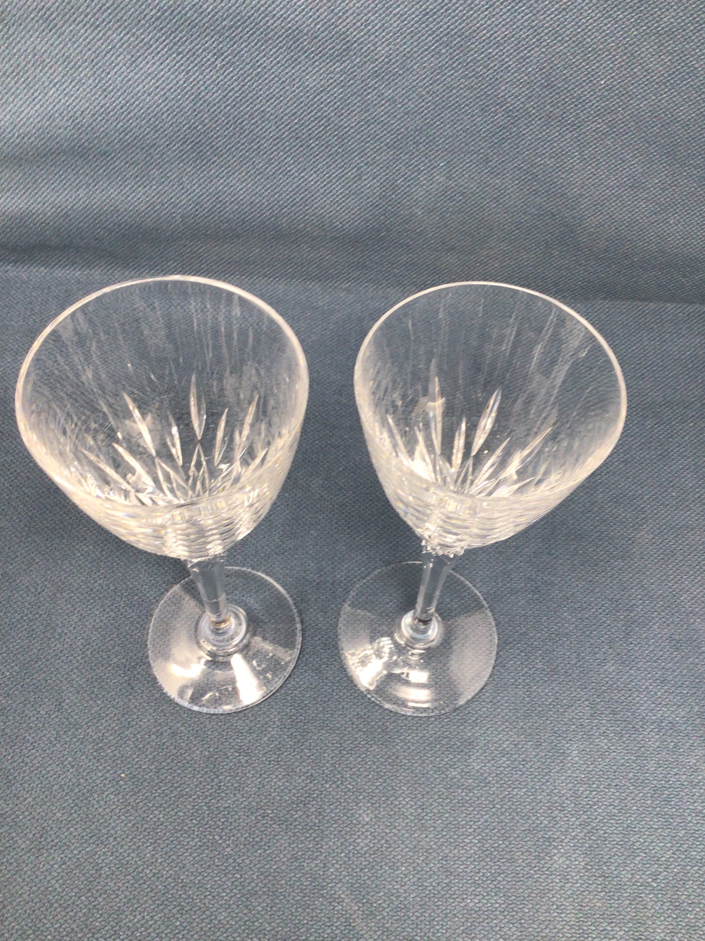 Set of 2 Stuart Crystal Madison Wine Glasses