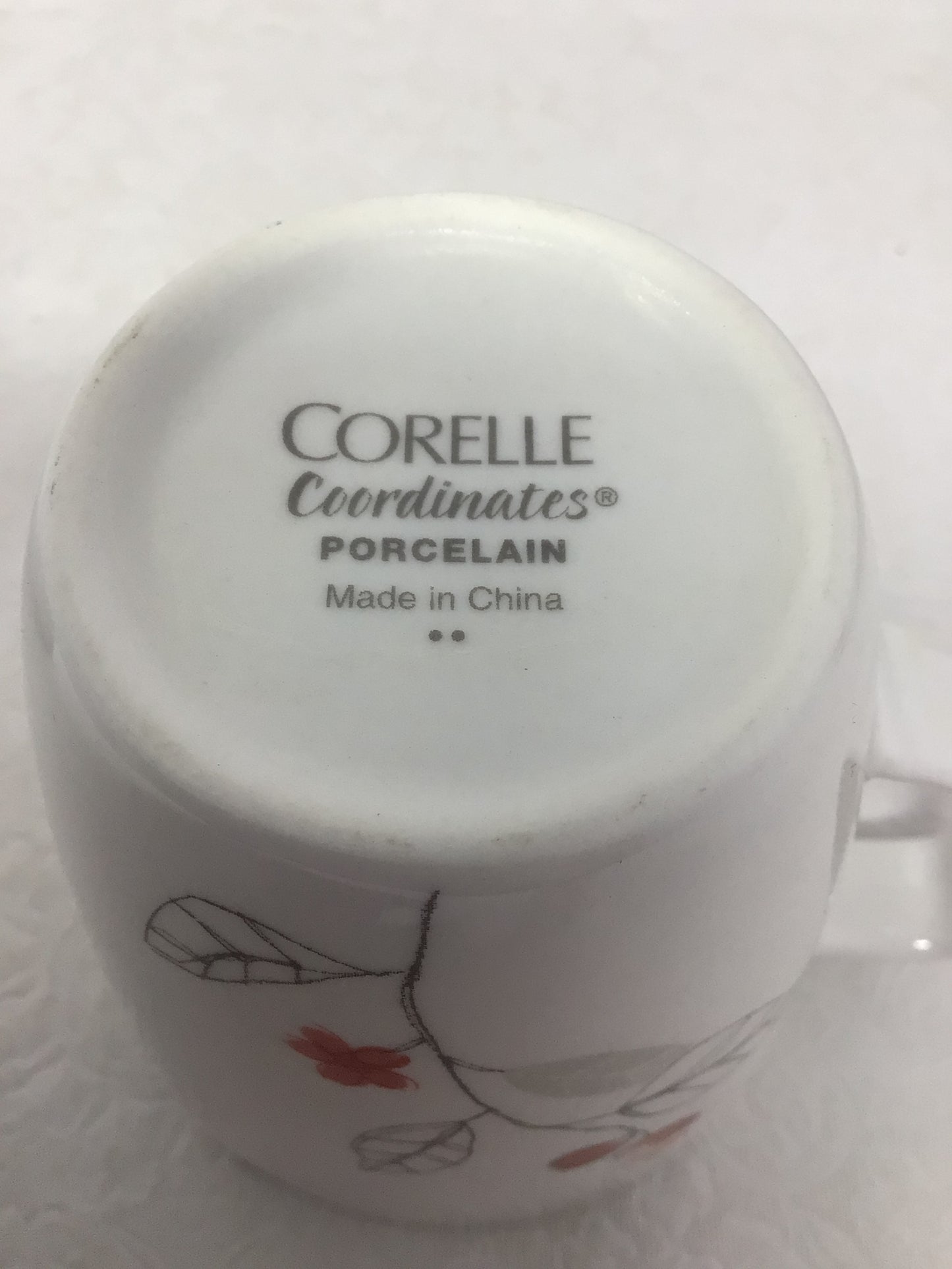 Set of 4 Corelle Rose Mugs