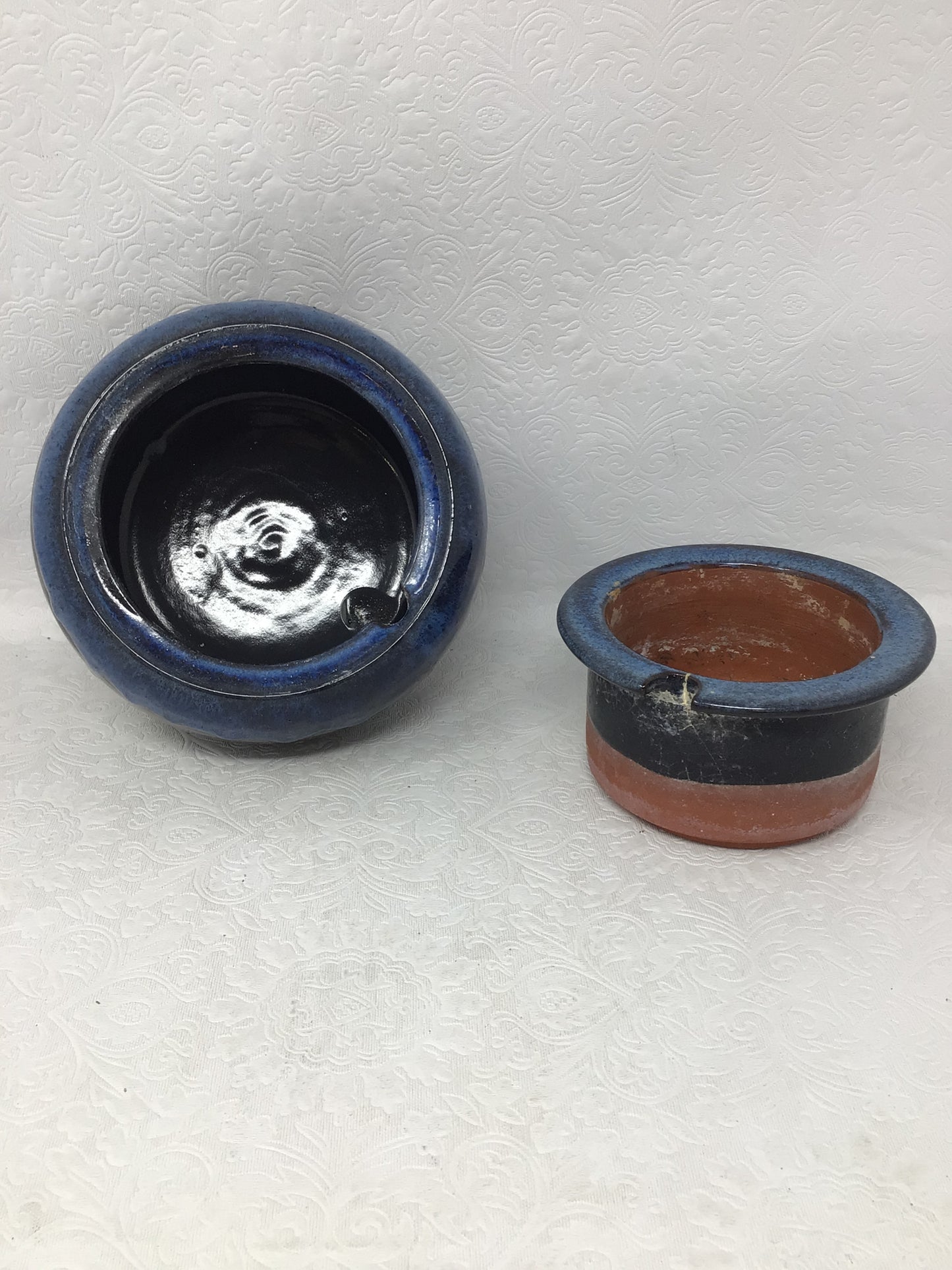 Vintage Two Piece Ceramic Ashtray