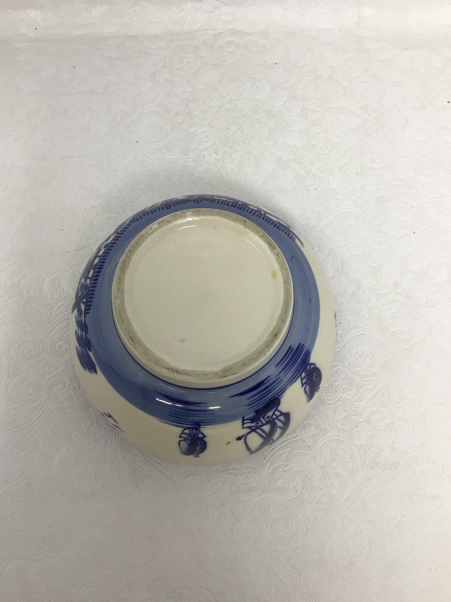 Vintage Delft Style Hand Painted Bowl