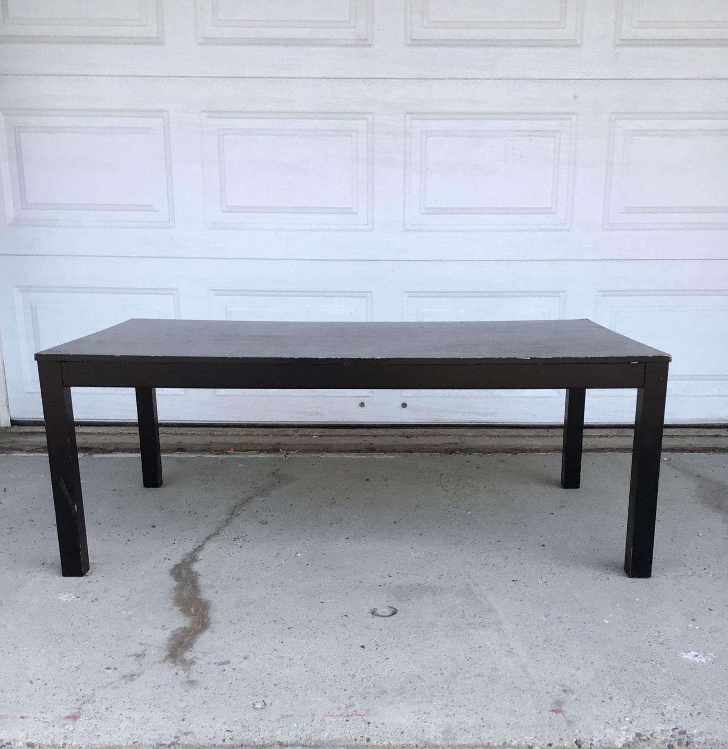 Black Wood Veneer Coffee Table