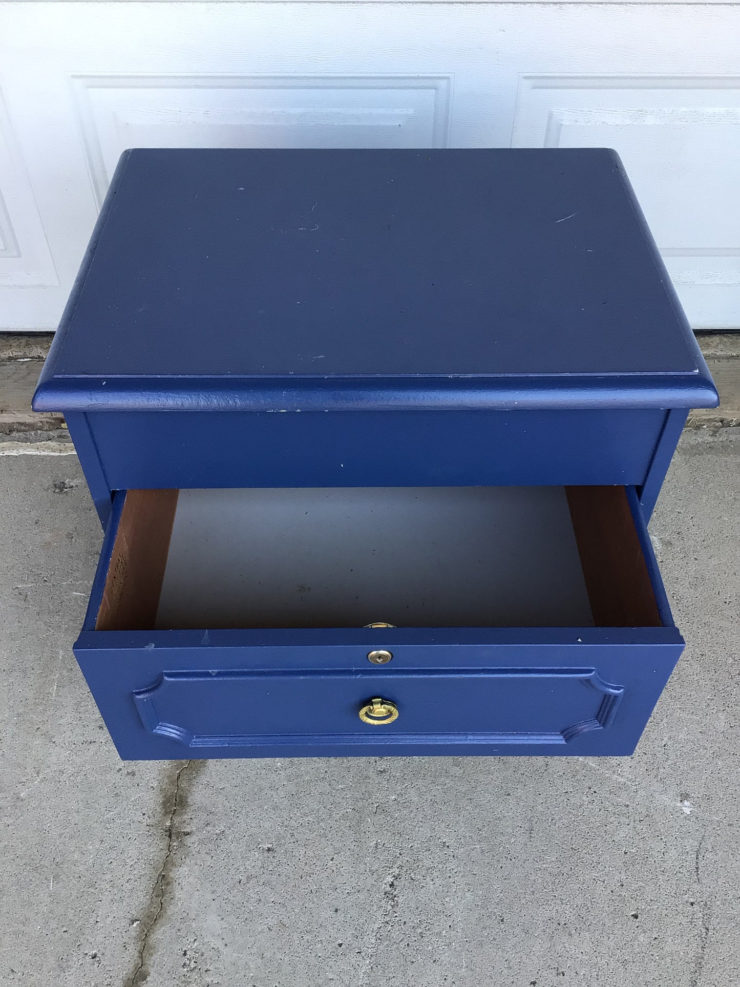 Dark Blue Side Table