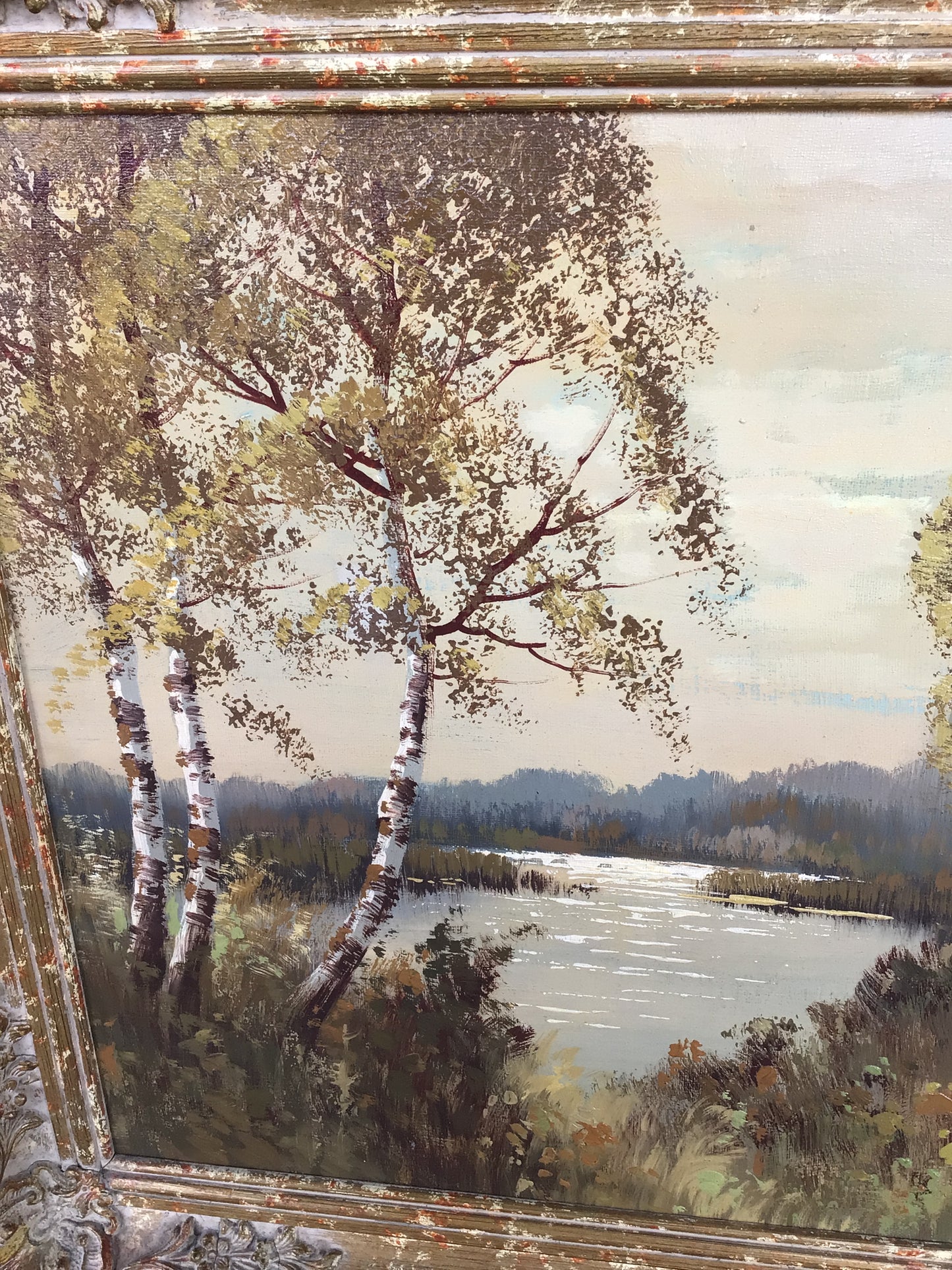 Framed Peter Cox Oil Painting