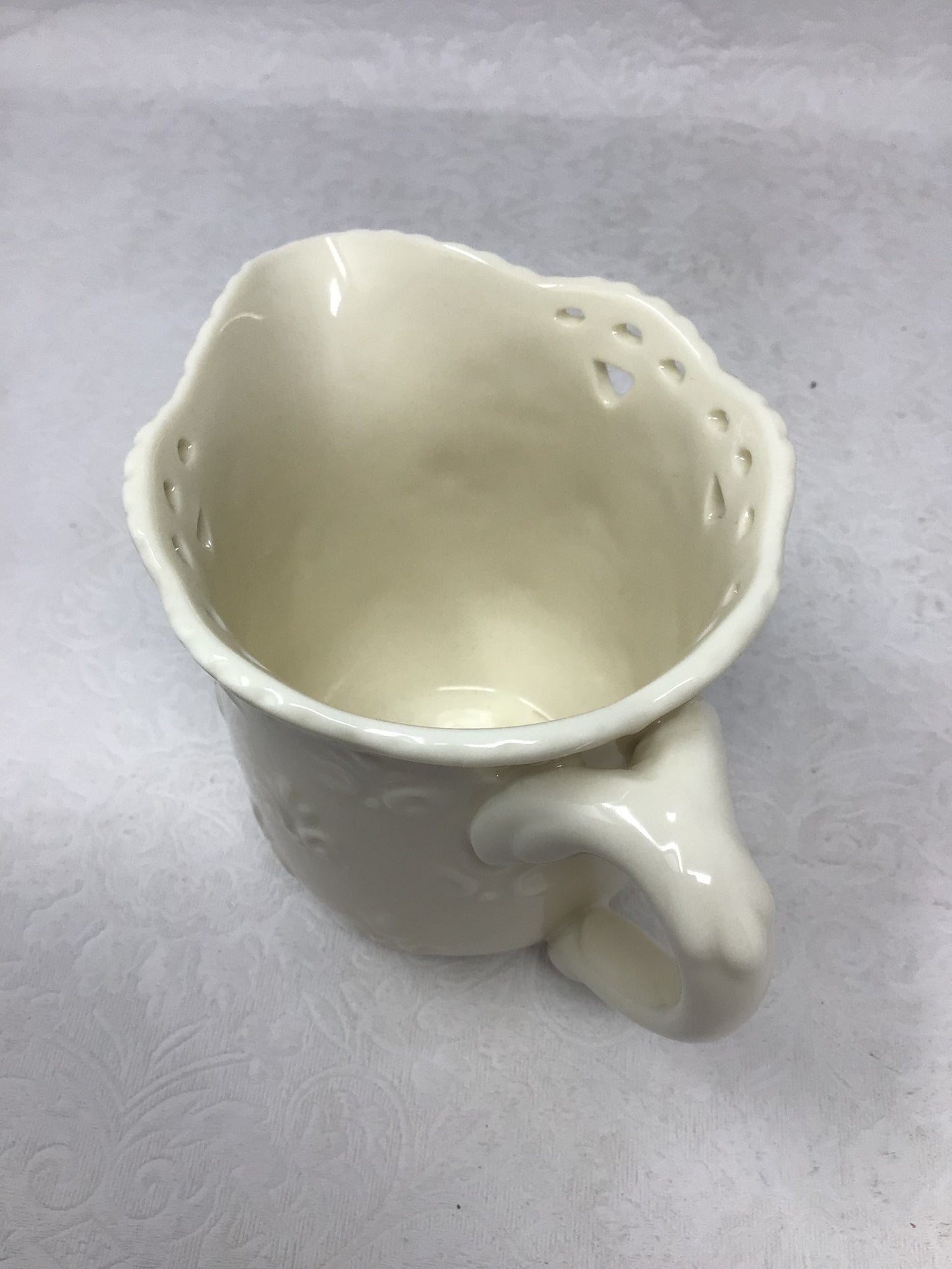 Cream Lace Creamer and Sugar by Skye McGhie