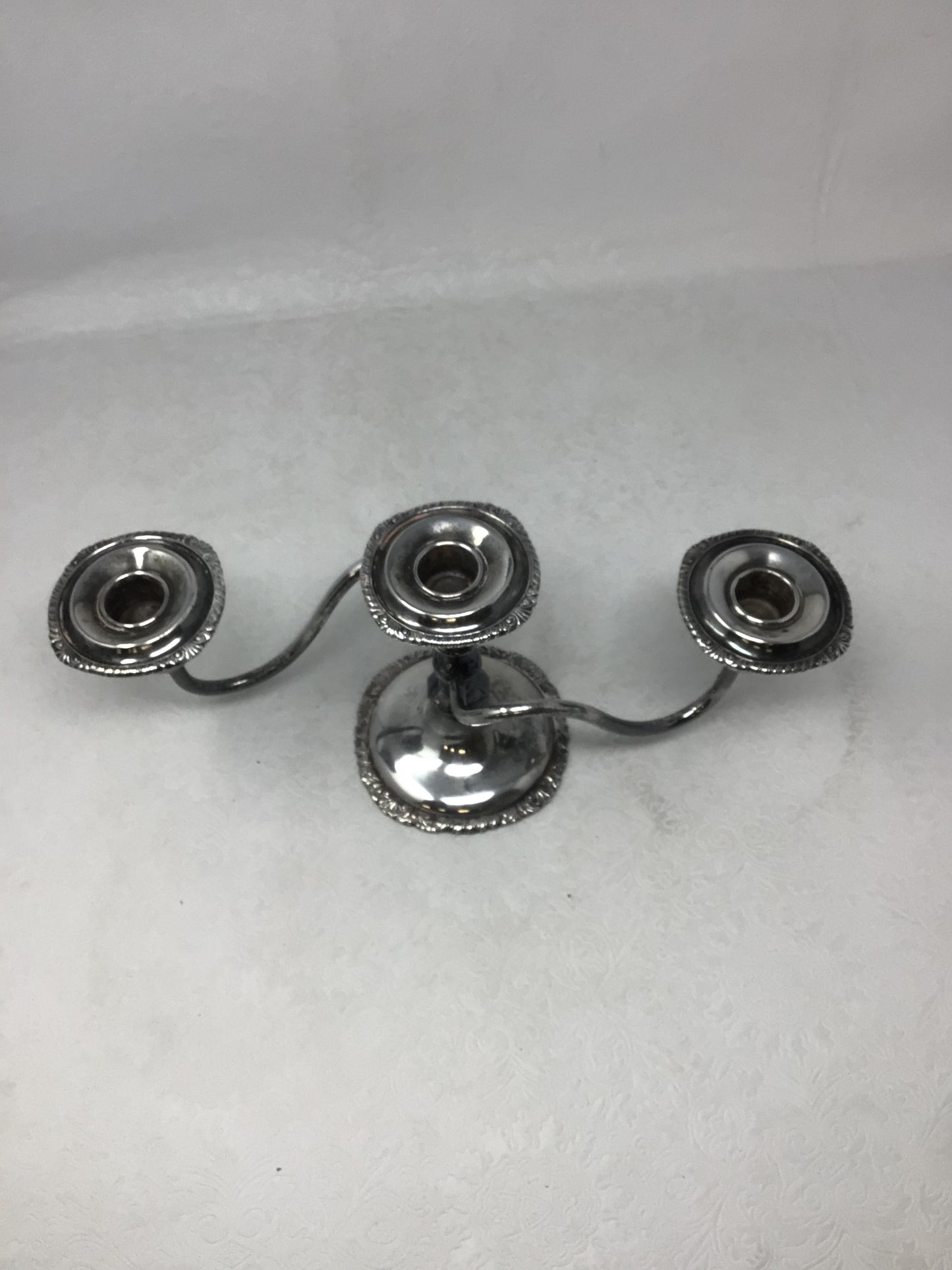 Elegant Silver Plated Candelabra