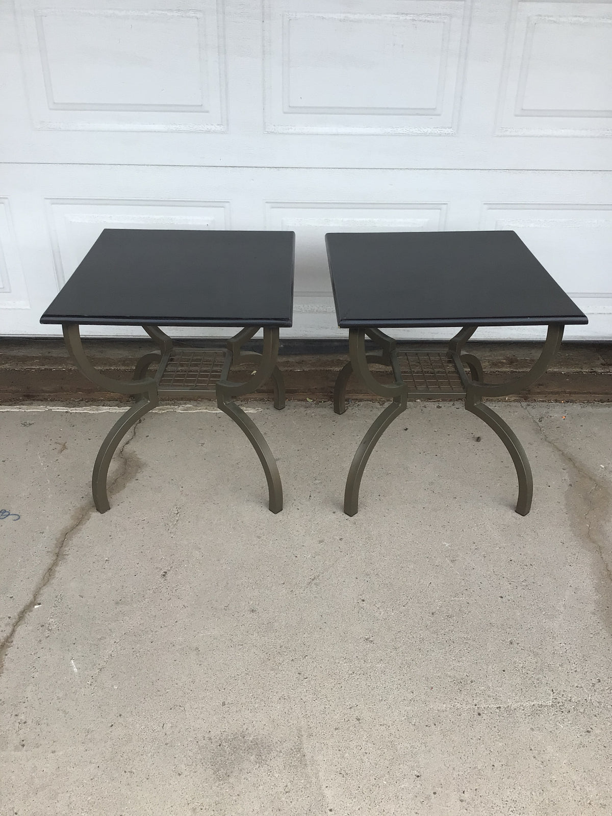 Square Curved Leg End Table