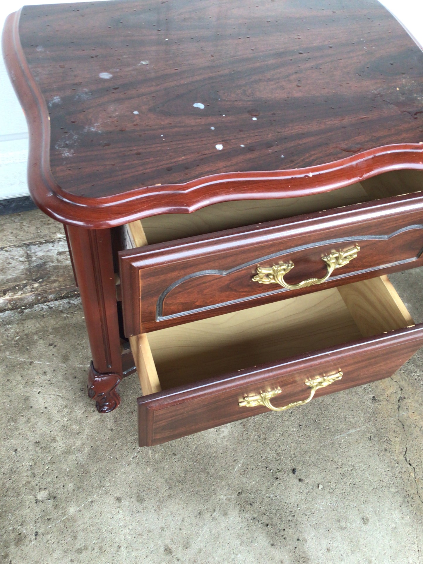 Cherry Coloured Nightstand