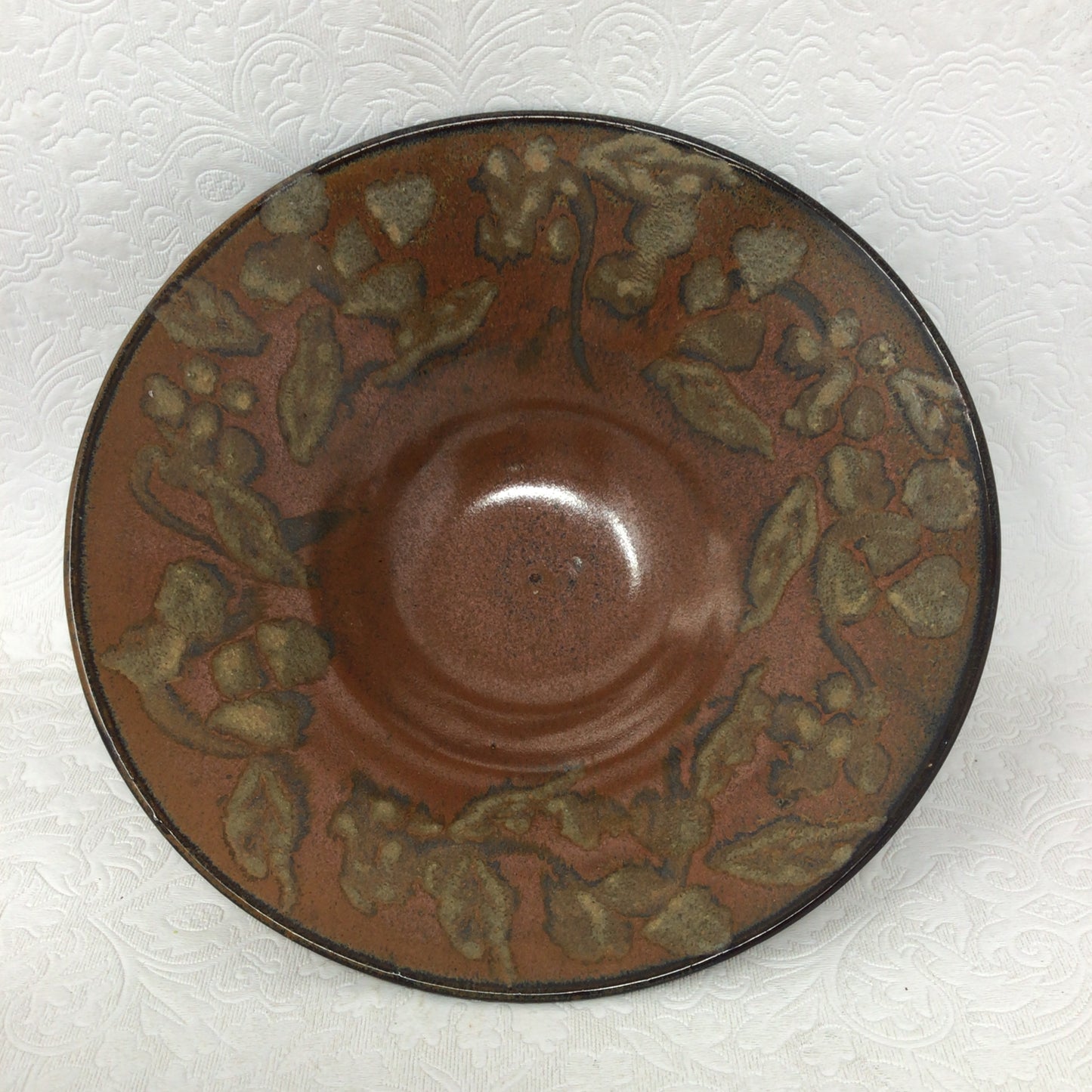 Terracotta Coloured Pottery Bowl