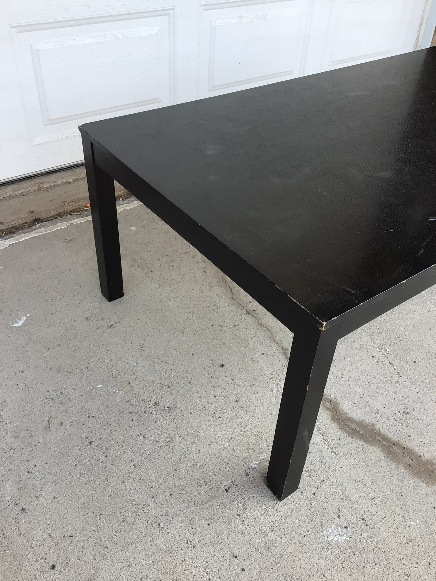 Black Wood Veneer Coffee Table