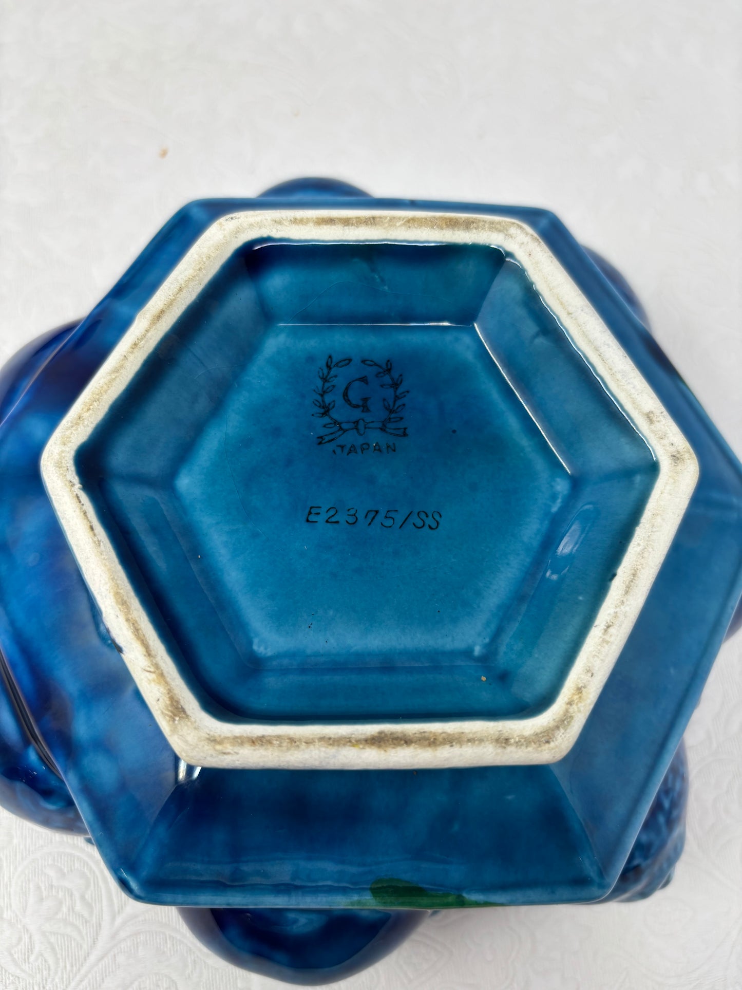 1960’s Inarco Blue Indigo Mood Fruit Cookie Jar