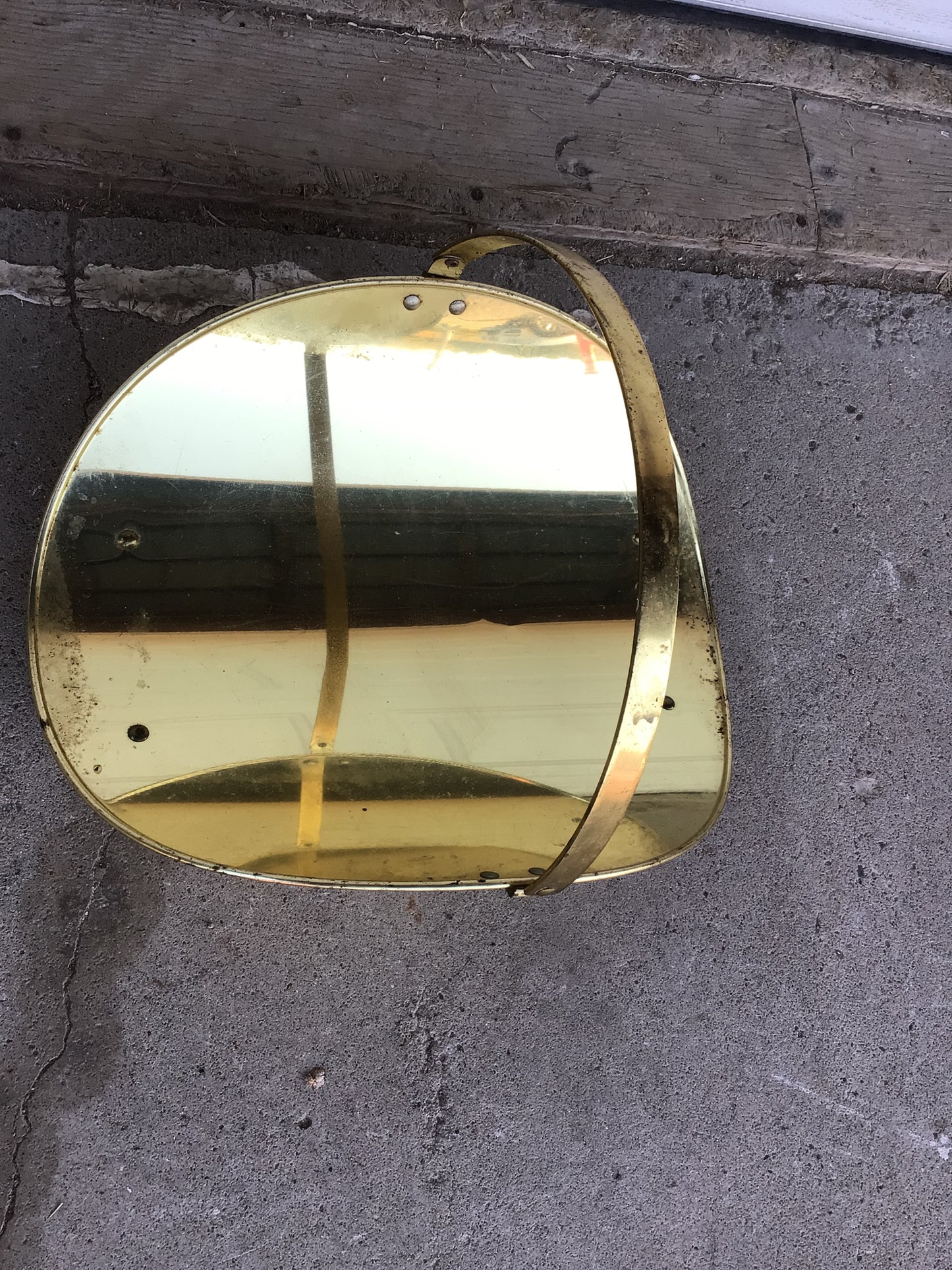 Metal Brass Like Fire Wood Log Holder