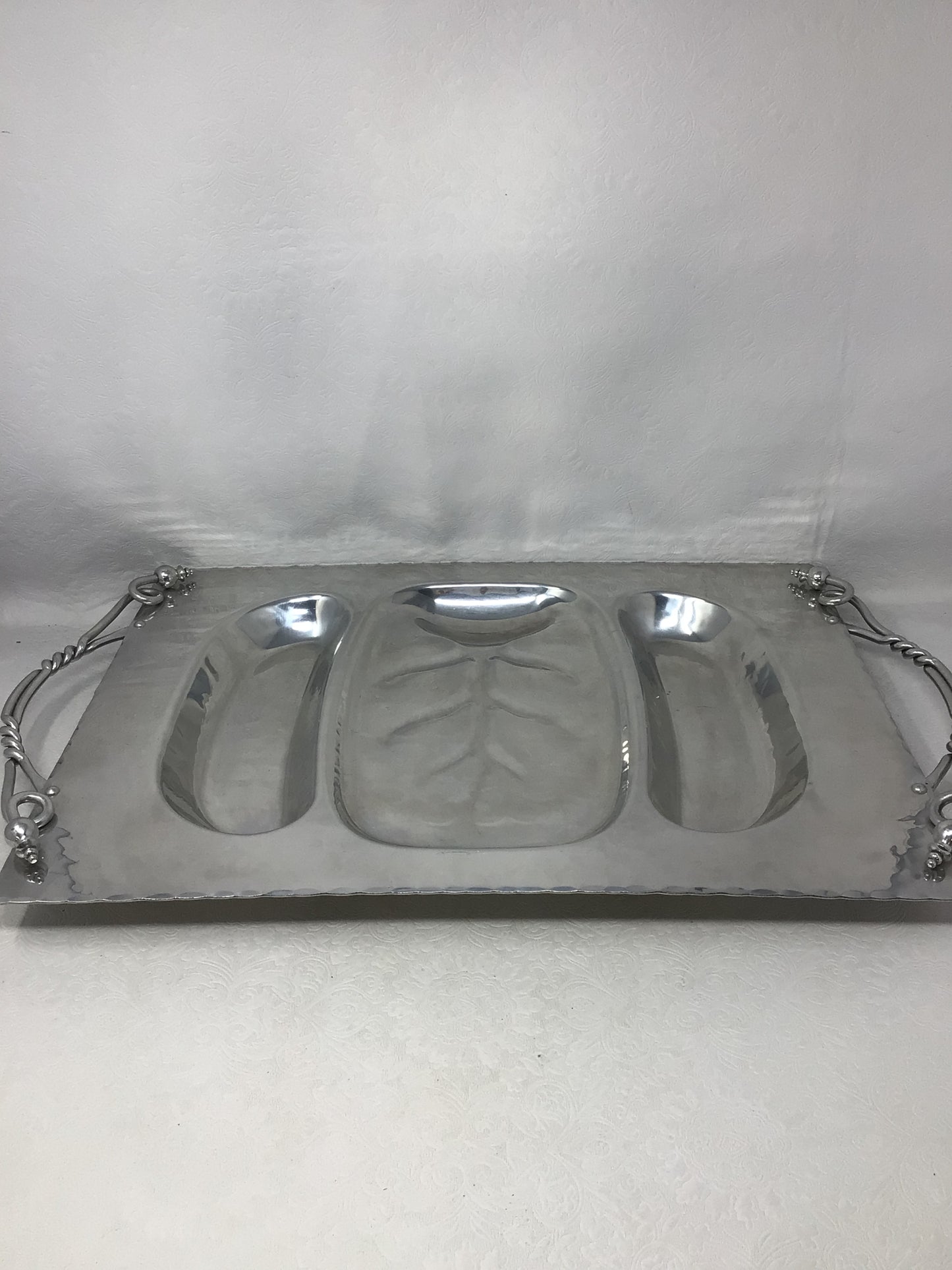 Silver Plated 3 Part Serving Tray