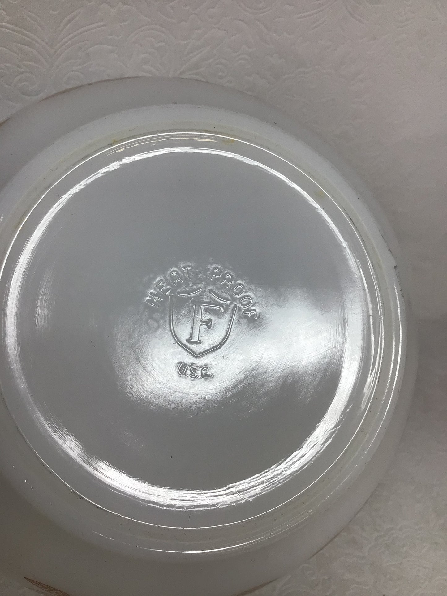 Vintage Federal Glass Handled Mixing Bowl