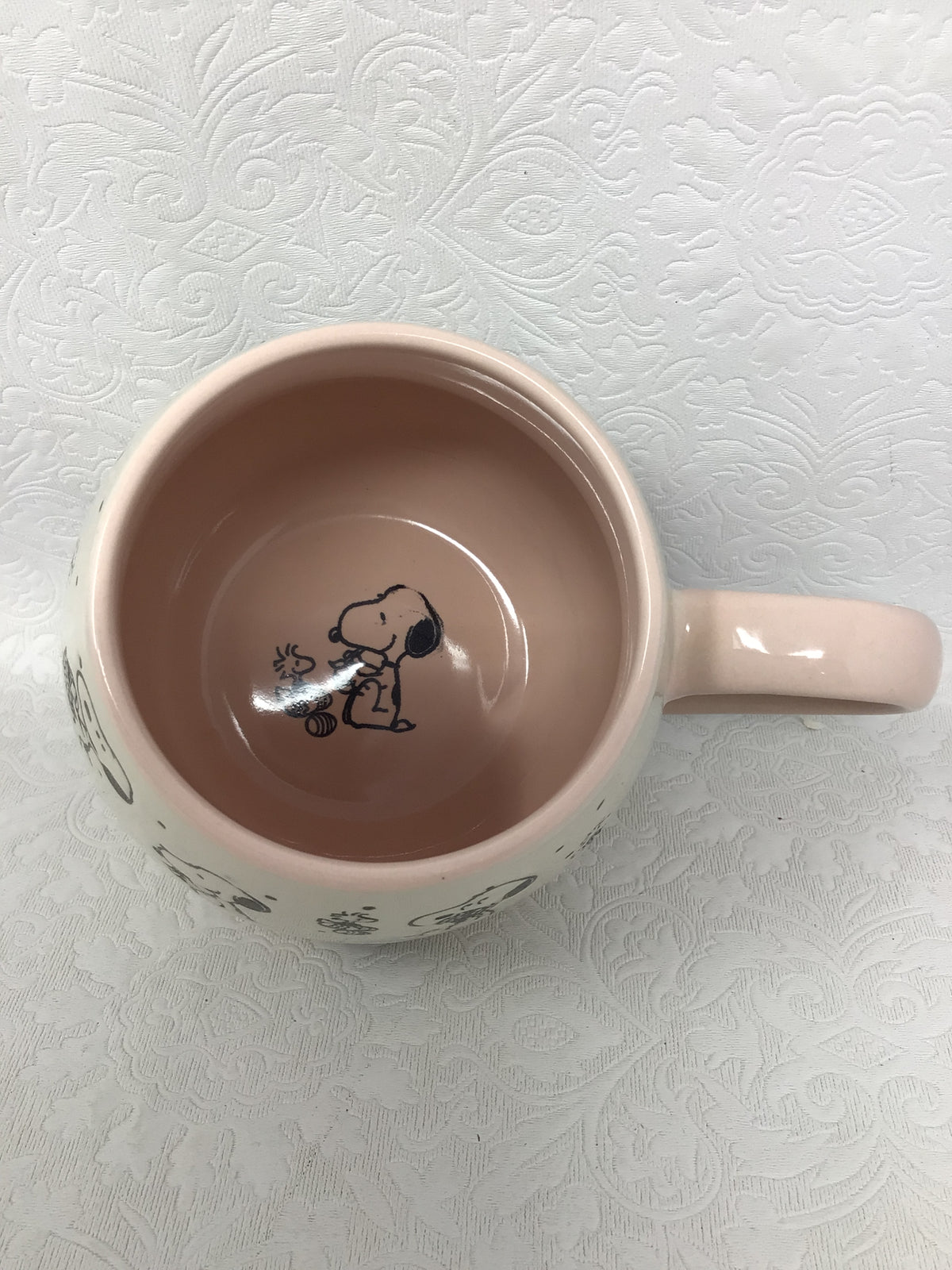 Gibson Snoopy and Woodstock Stoneware Mug