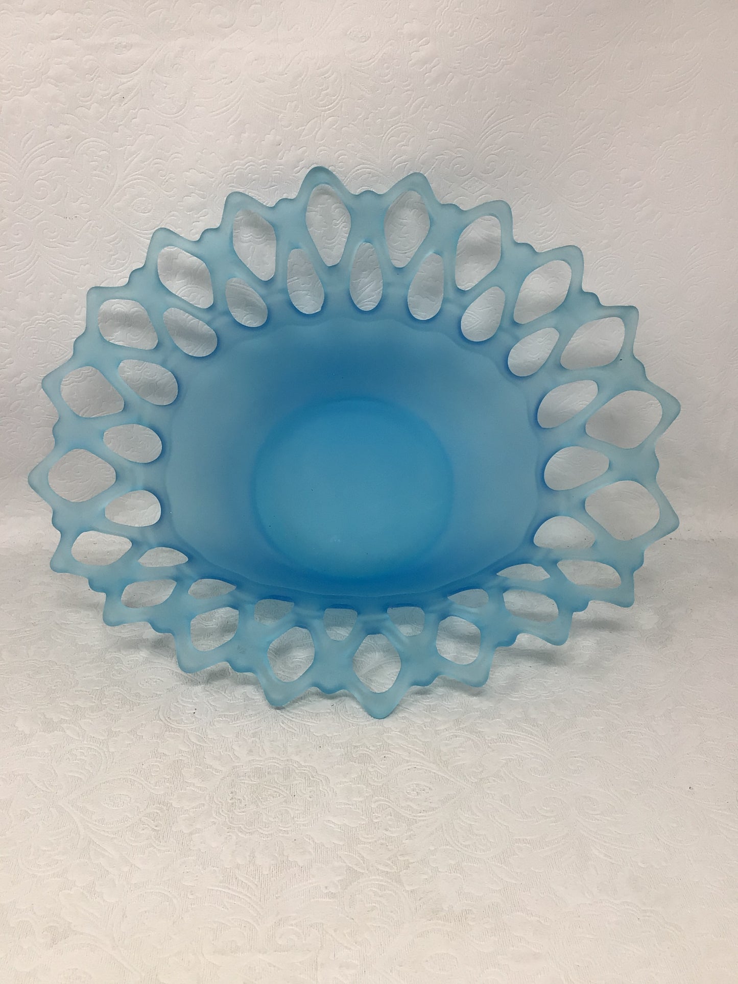 Satin Blue Mist Westmoreland Doric pattern bowl
